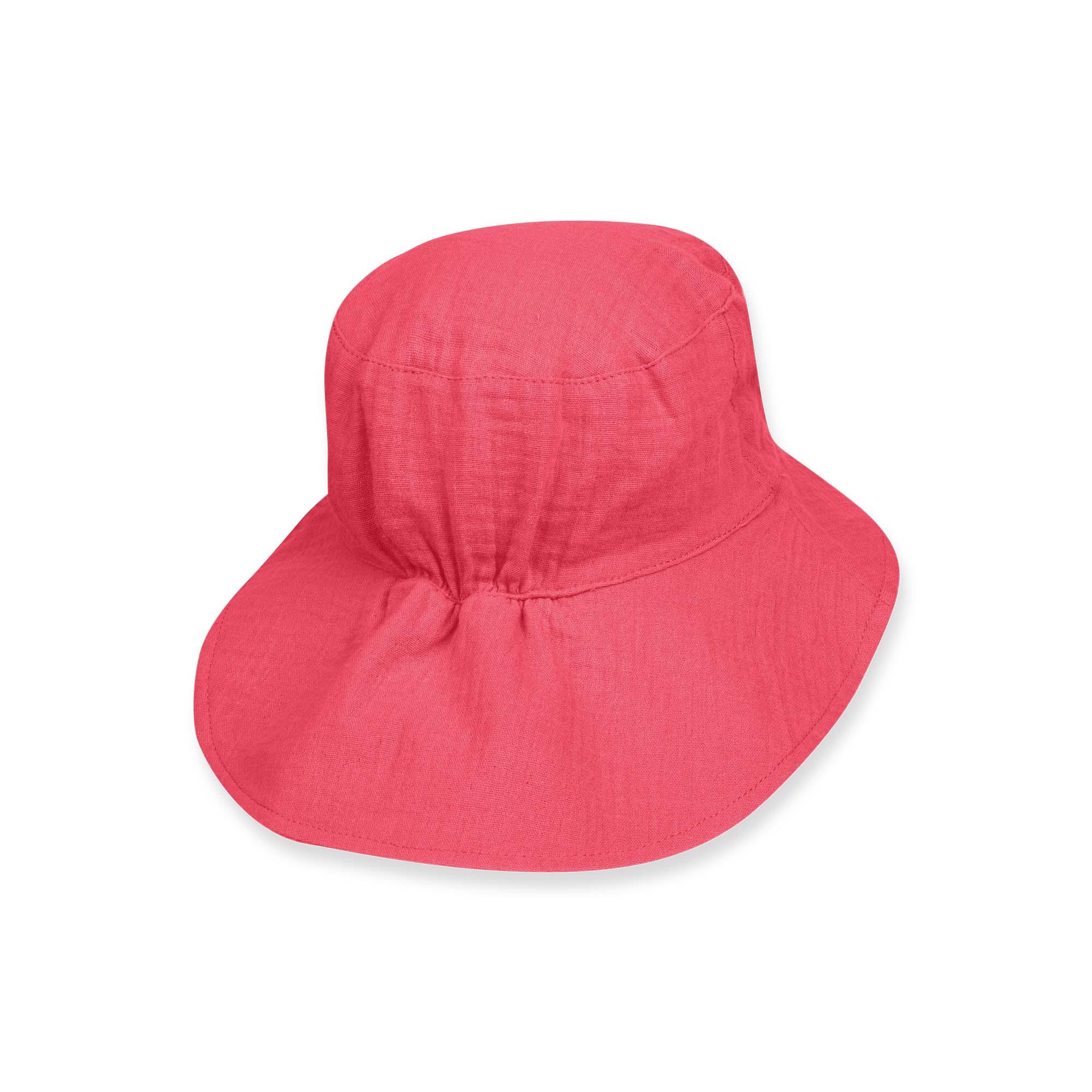 Coral muslin hat Baby