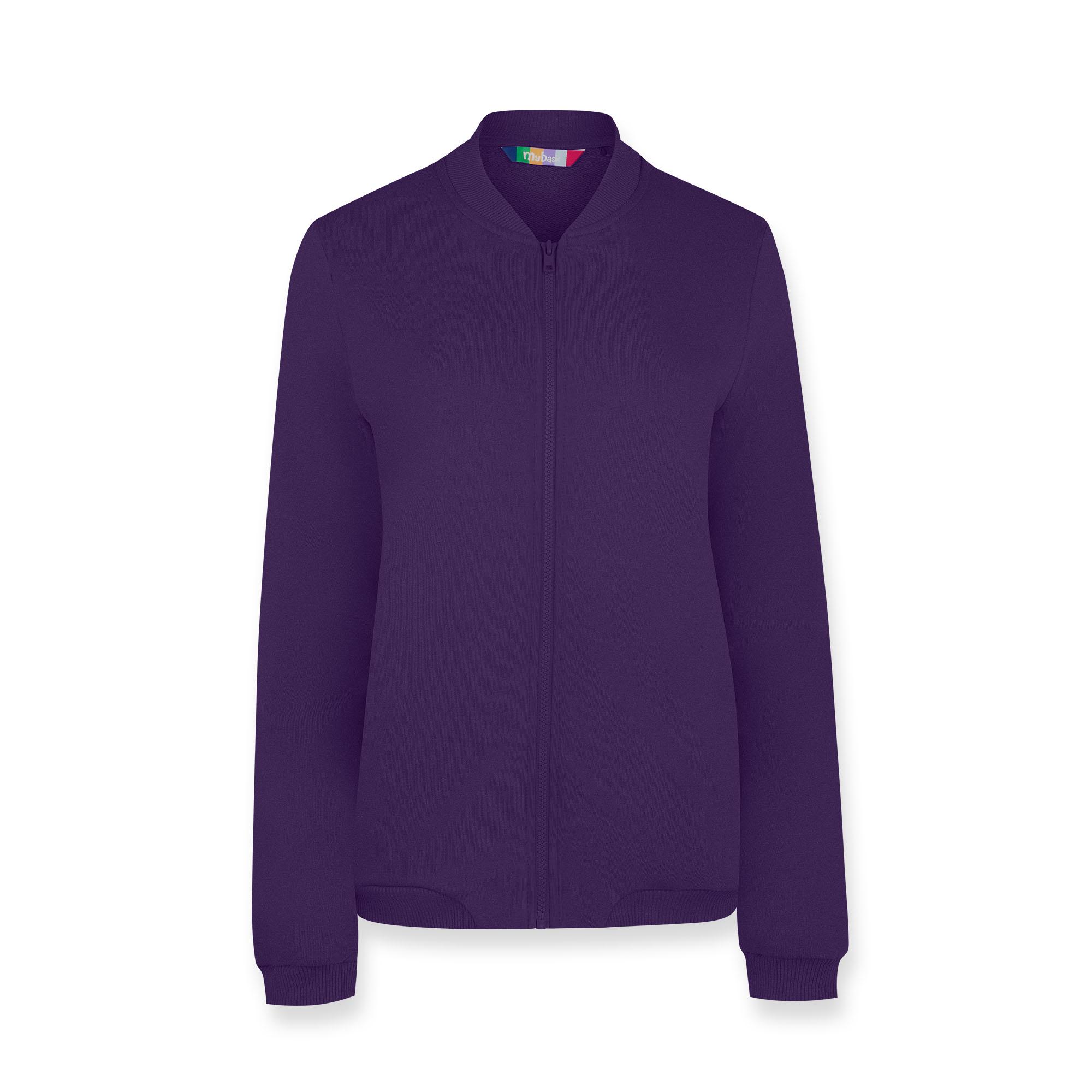 Violet zip-up crewneck sweatshirt Women