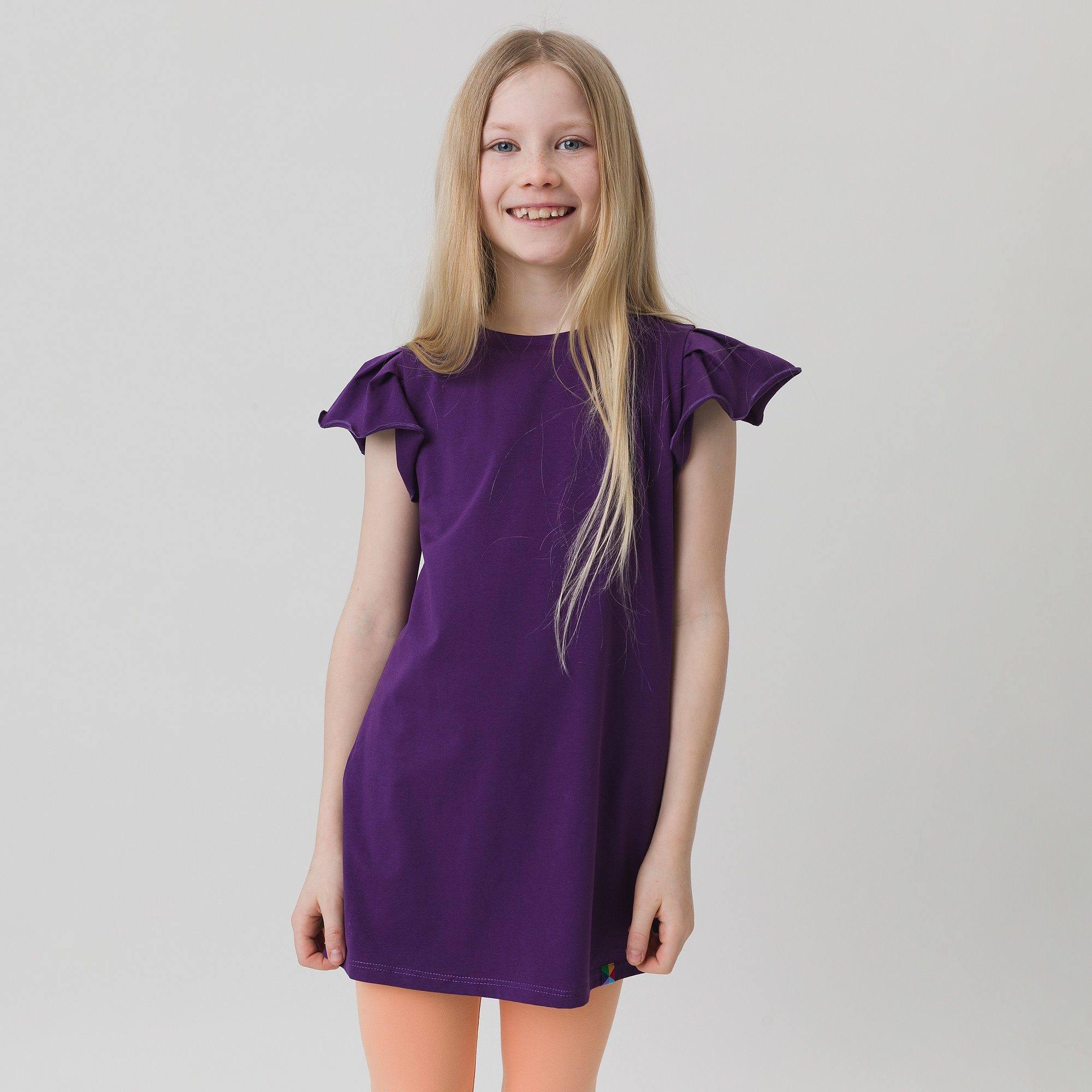 Violet short butterfly sleeve tunic