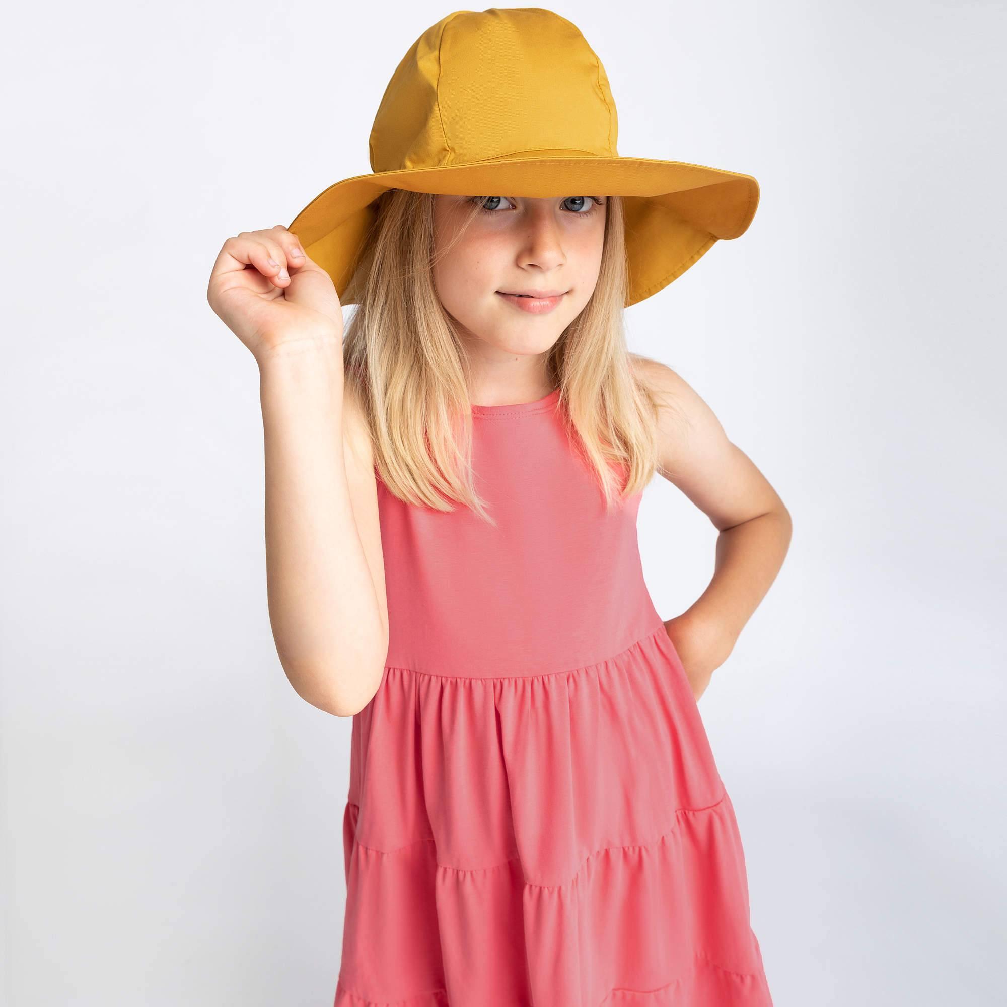 Mustard brimmed hat