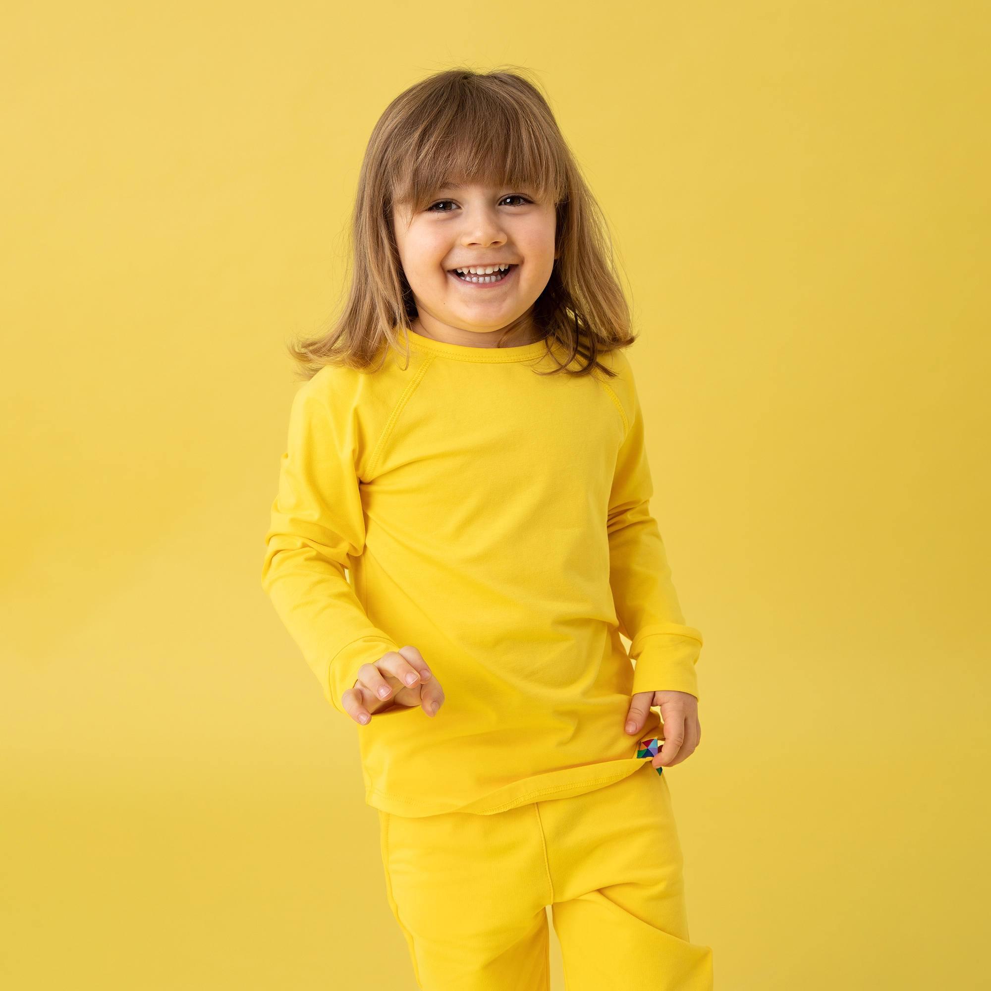 Yellow long sleeve shirt