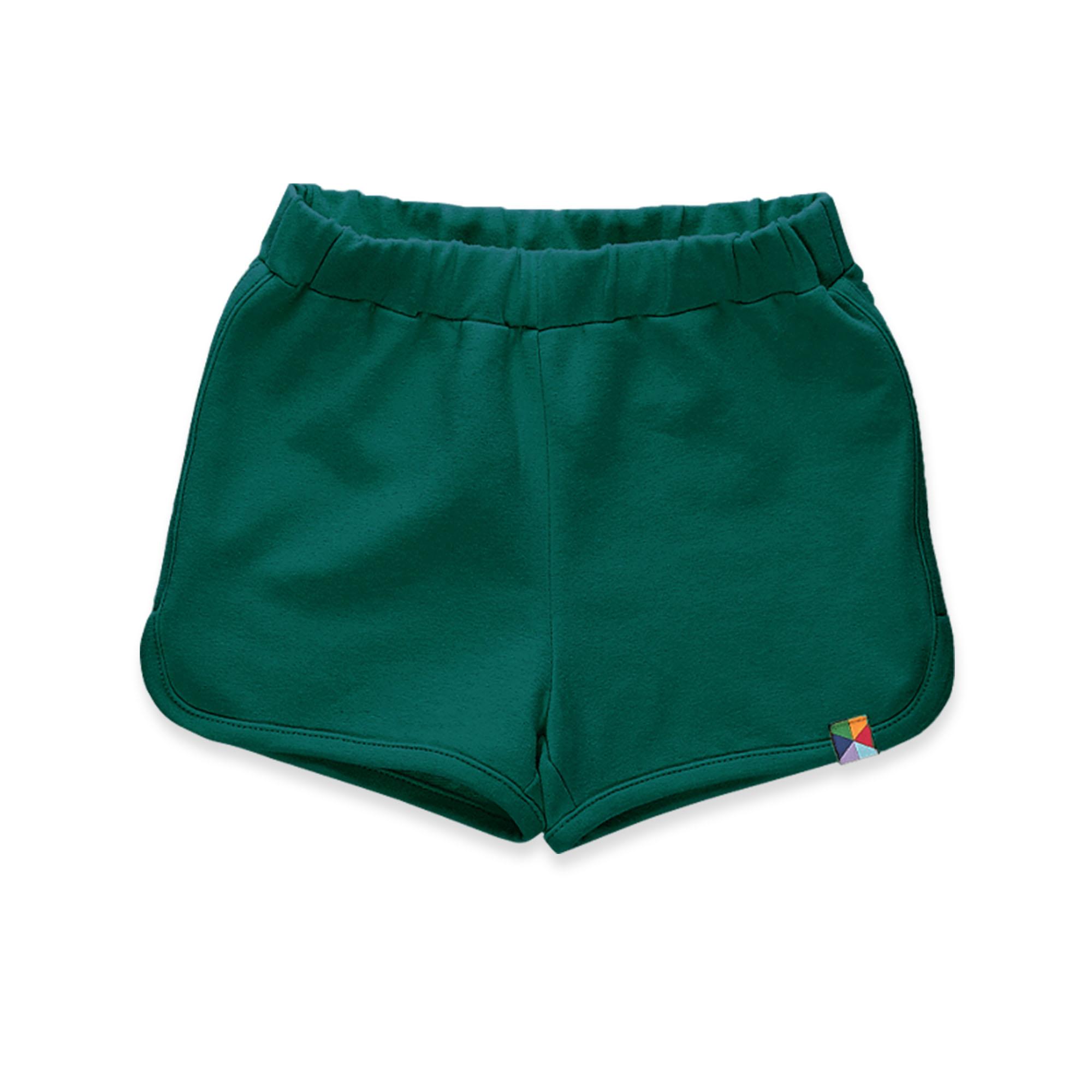 Bottle-green shorts