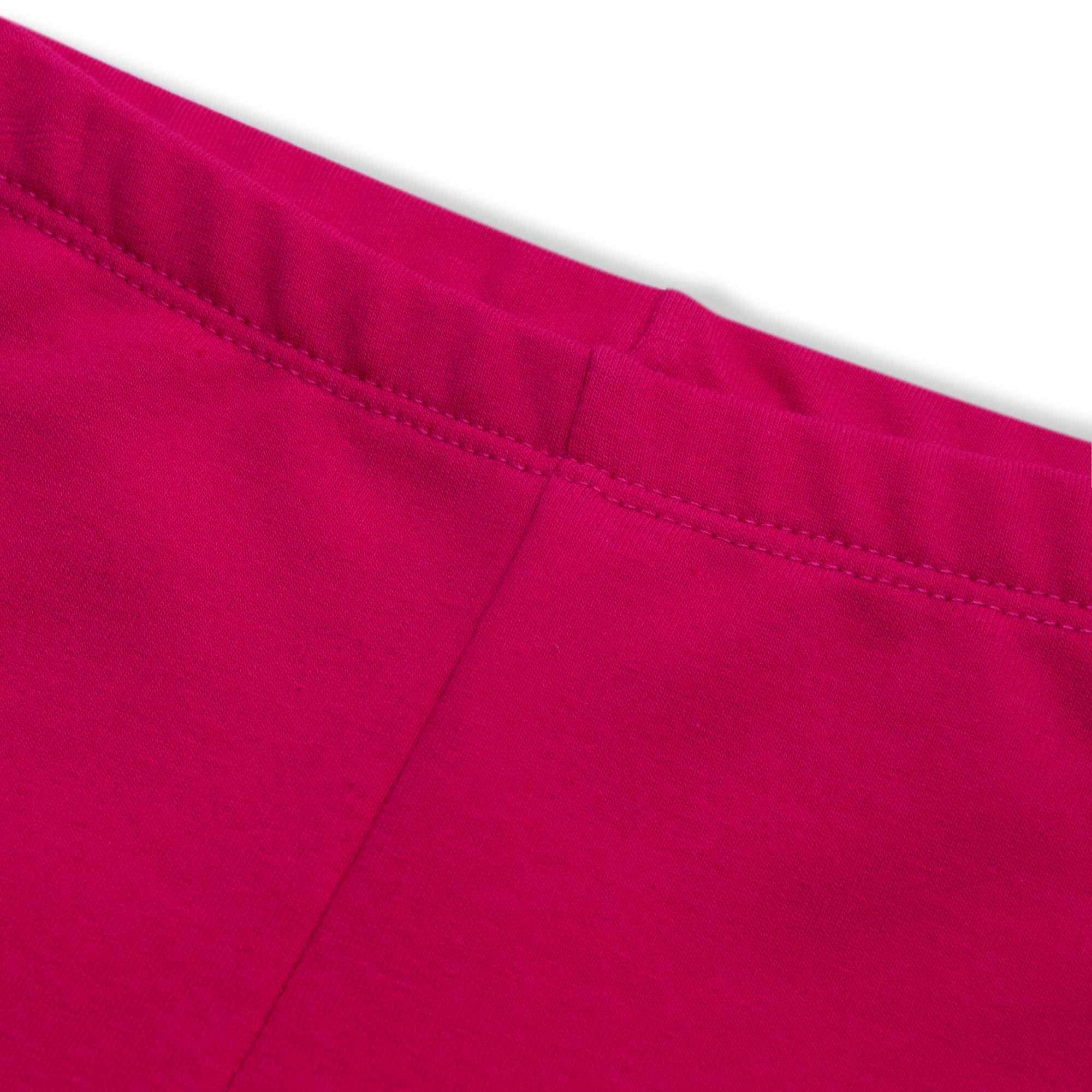 Pink fleece-lined leggings Baby