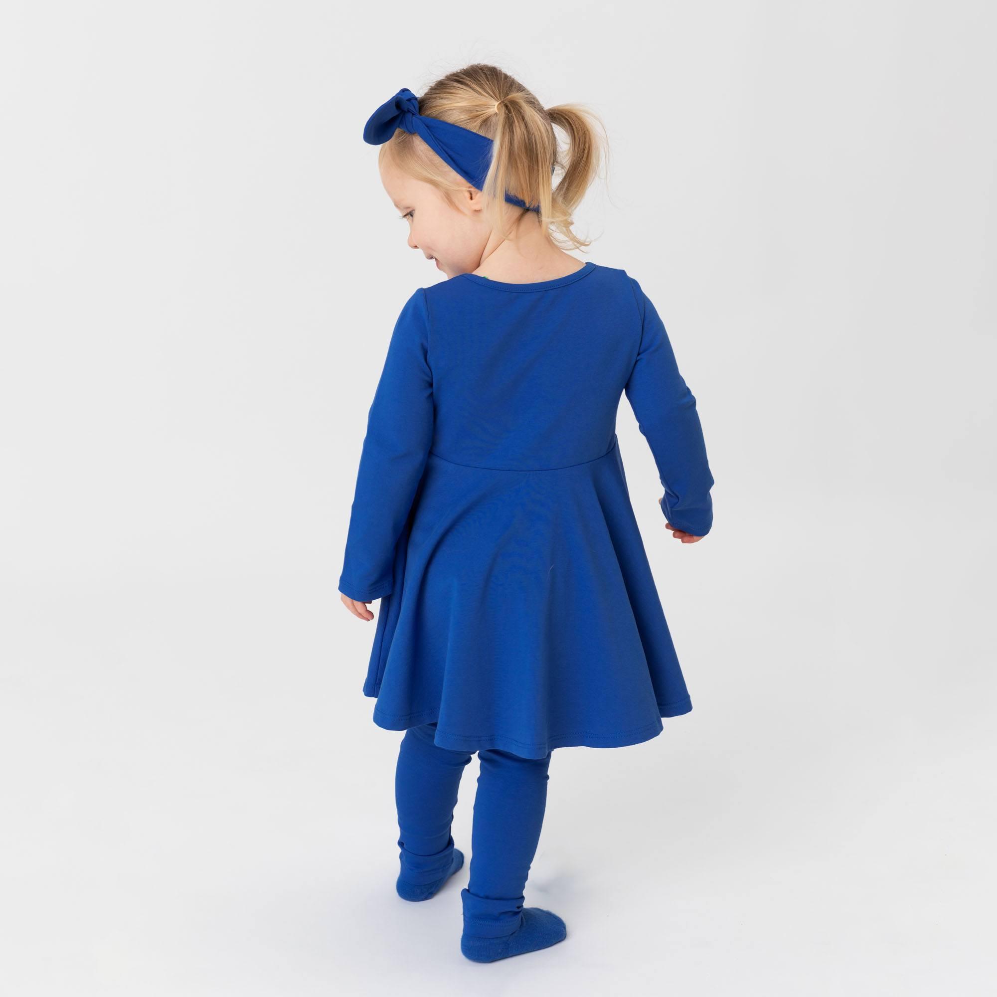 Blue fleece-lined leggings Baby