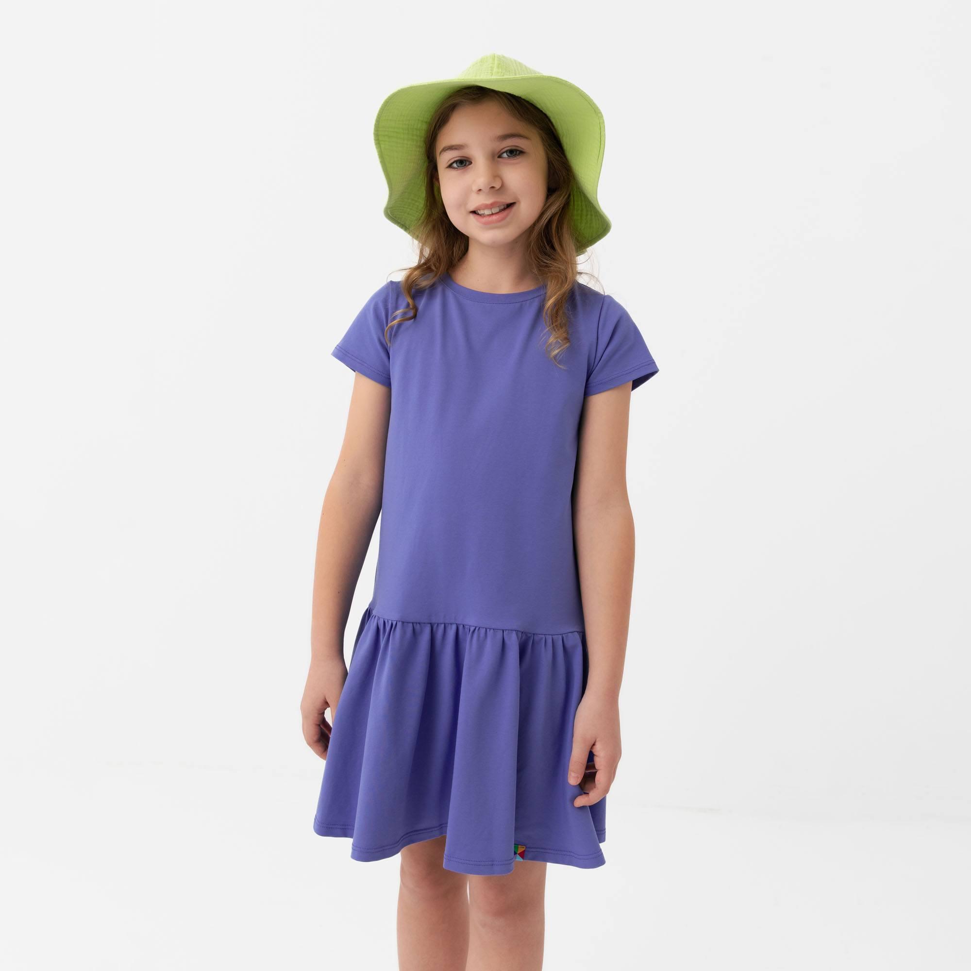 Lime muslin brimmed hat