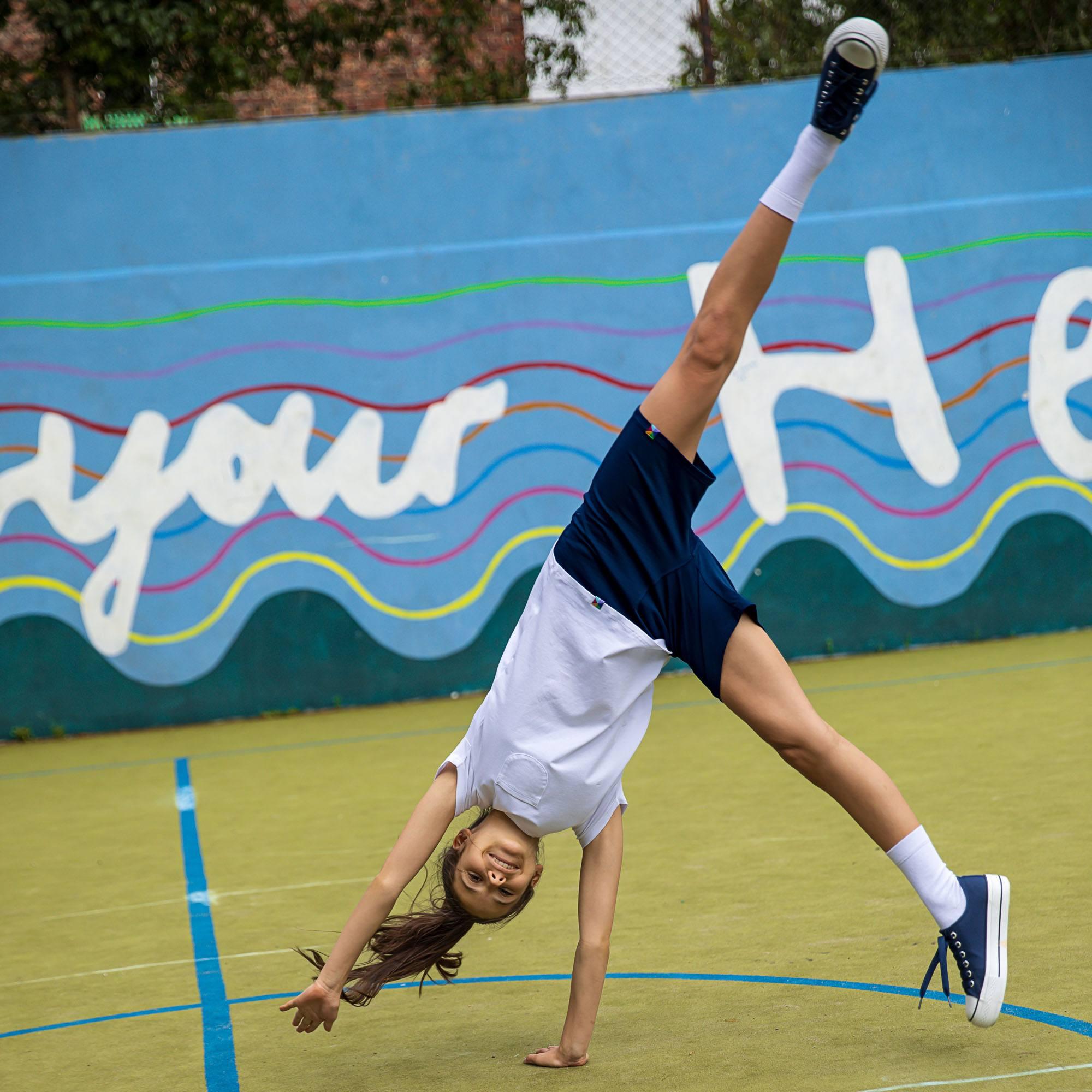 Navy blue sweat shorts Junior