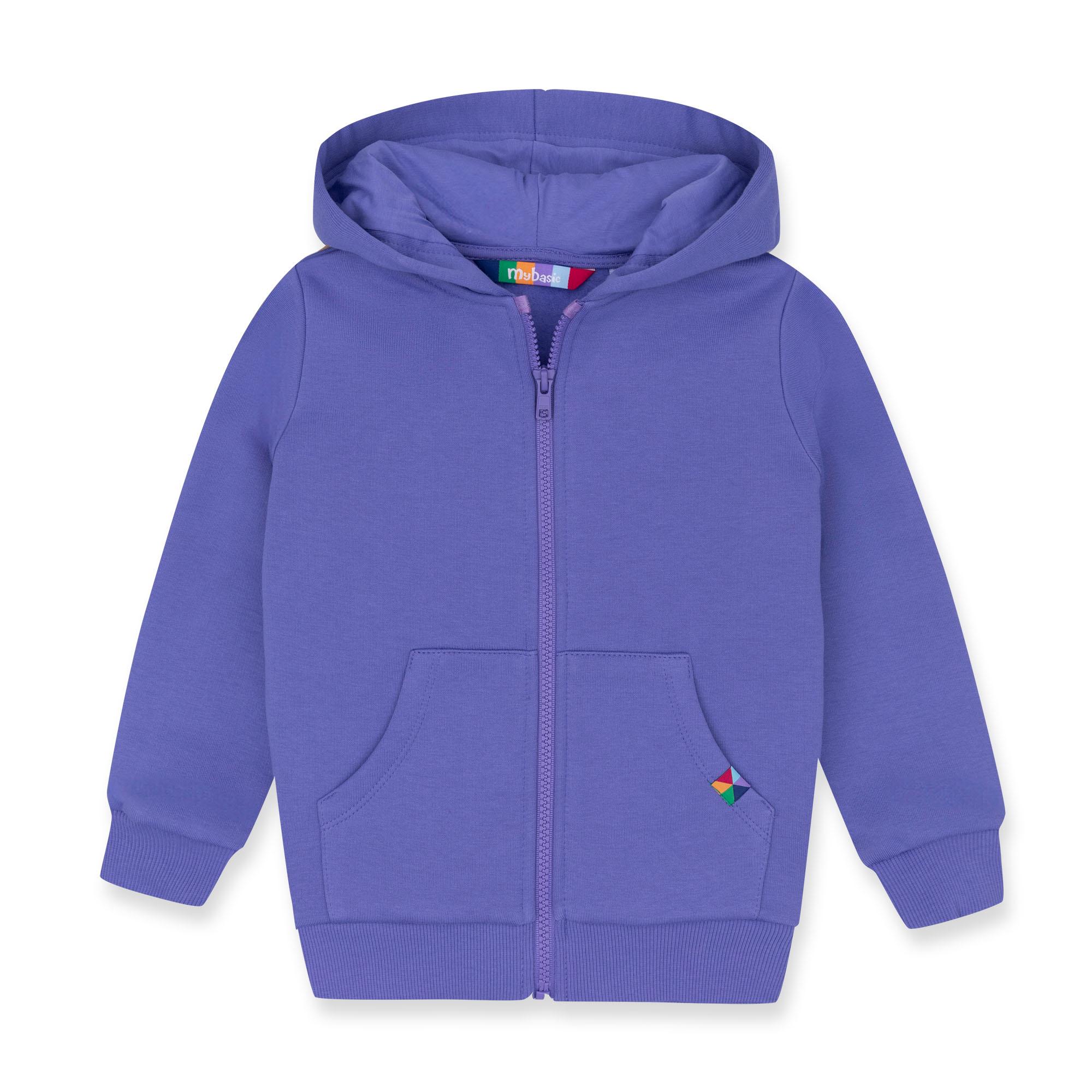 Very peri zip-up fleece jacket