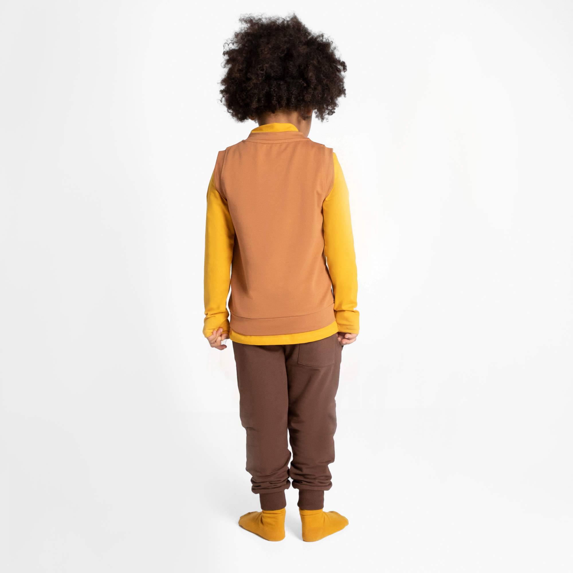 Mustard turtleneck long sleeve shirt