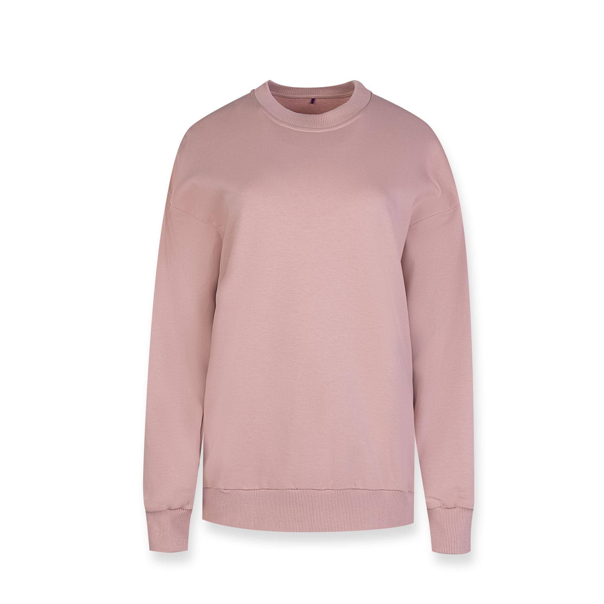 Pastel pink pullover sweatshirt Women