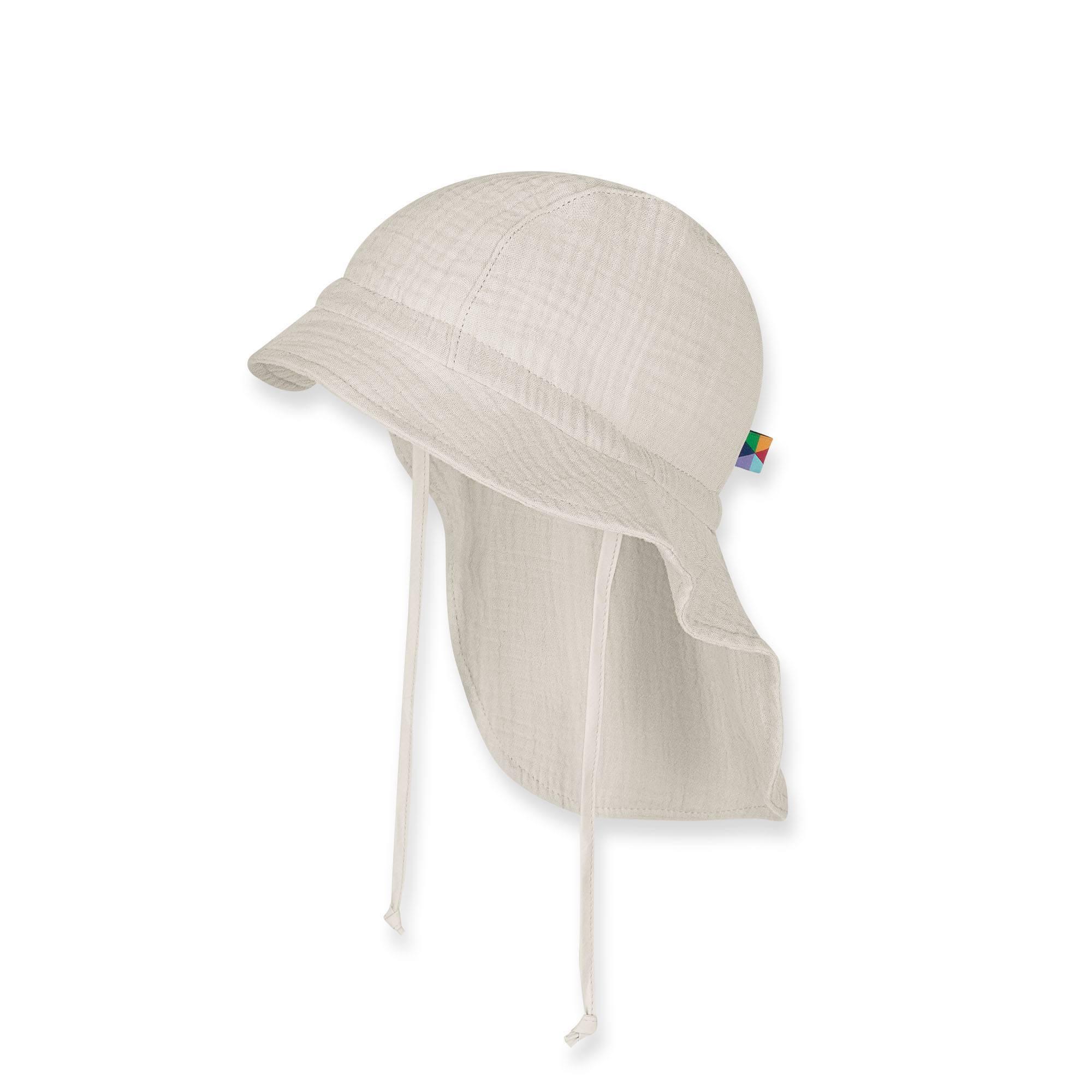 Ecru muslin hat with strings Baby