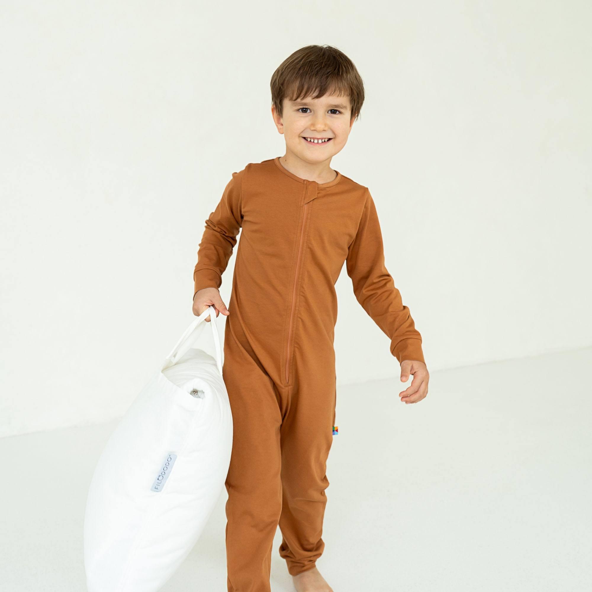 Caramel romper sleeping suit