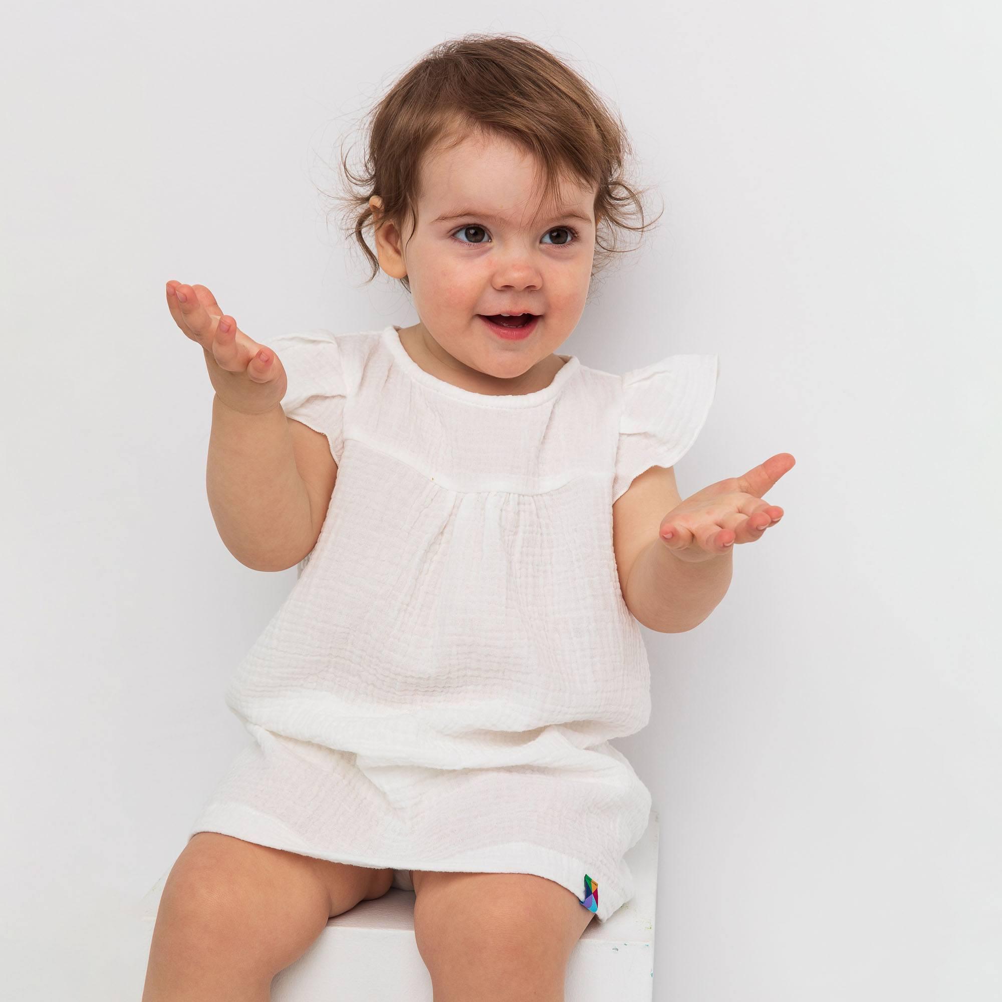 White muslin dress Baby