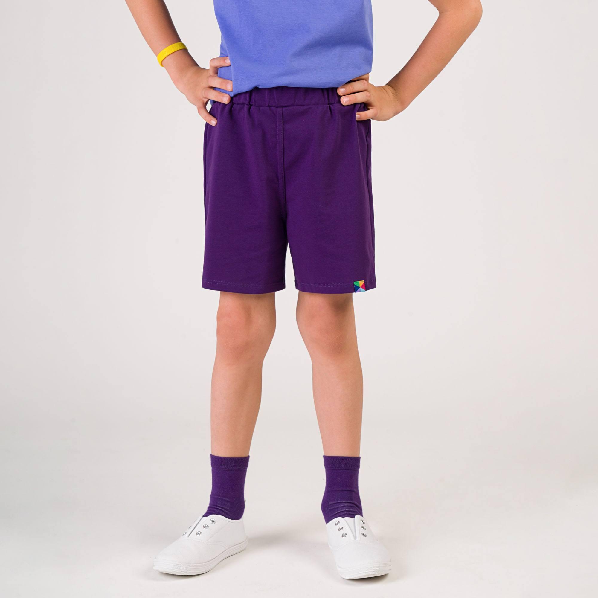 Violet sweat shorts