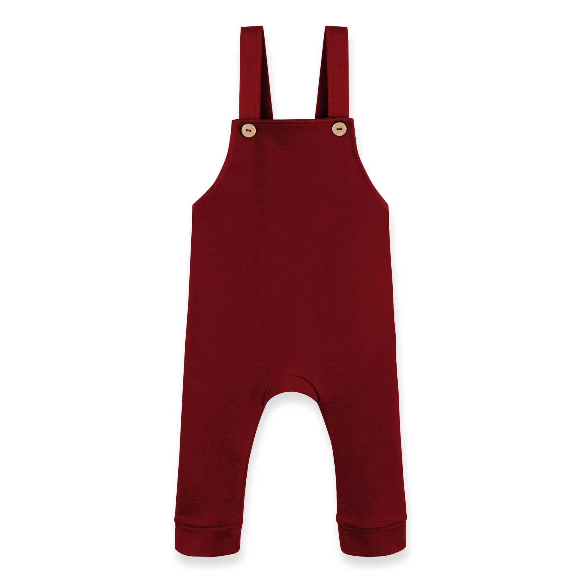 Burgundy dungarees