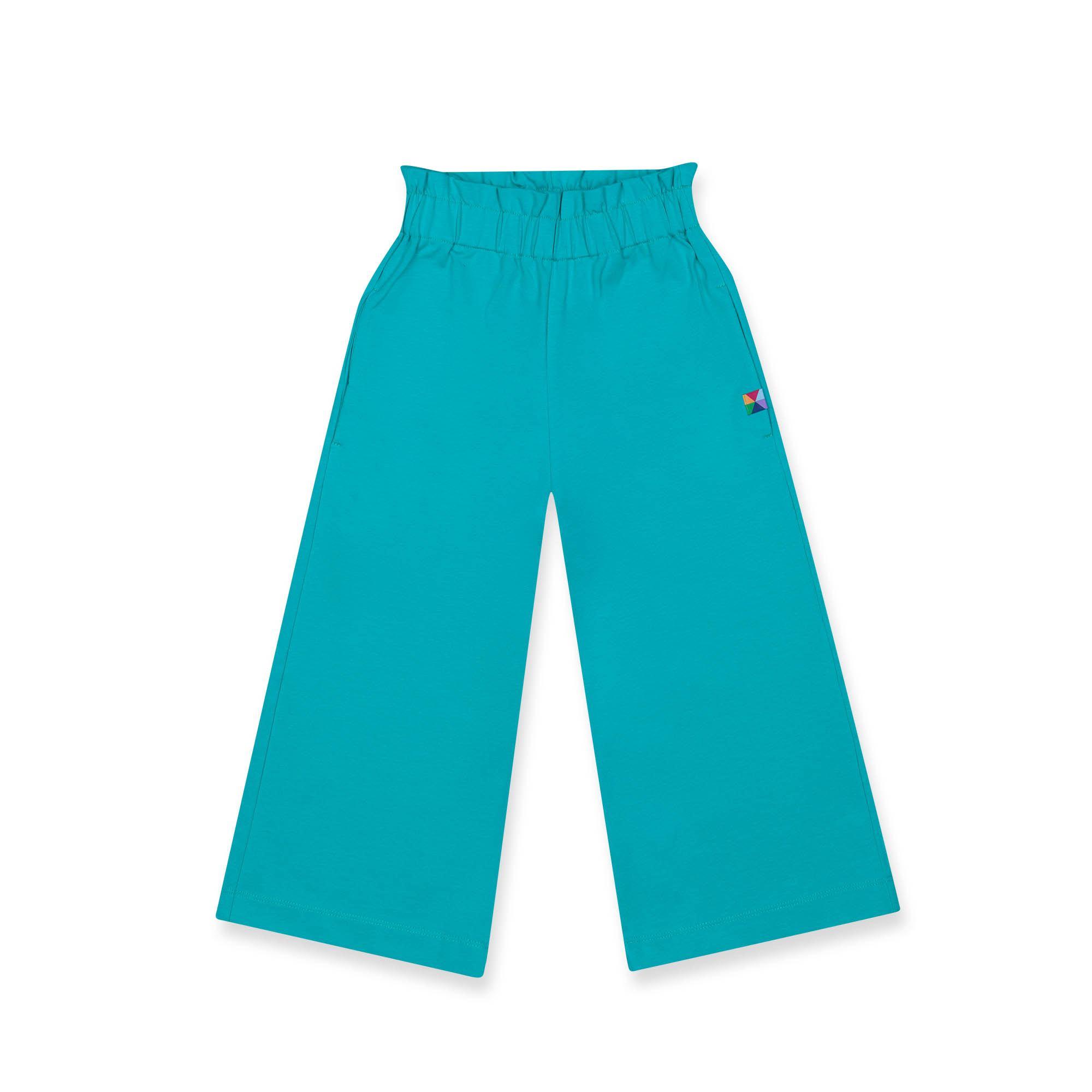 Turquoise culotte trousers