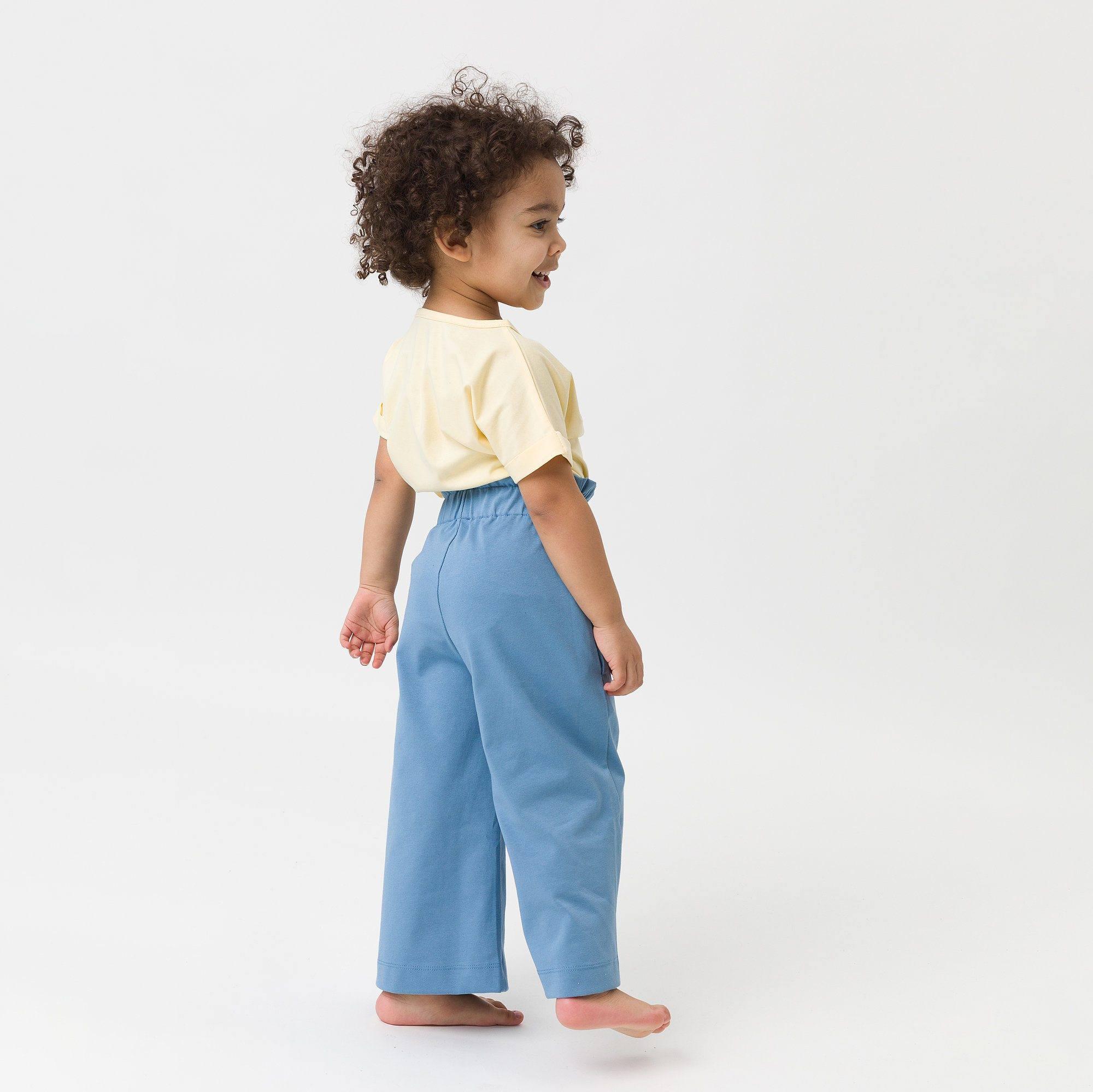 Sky blue culotte trousers