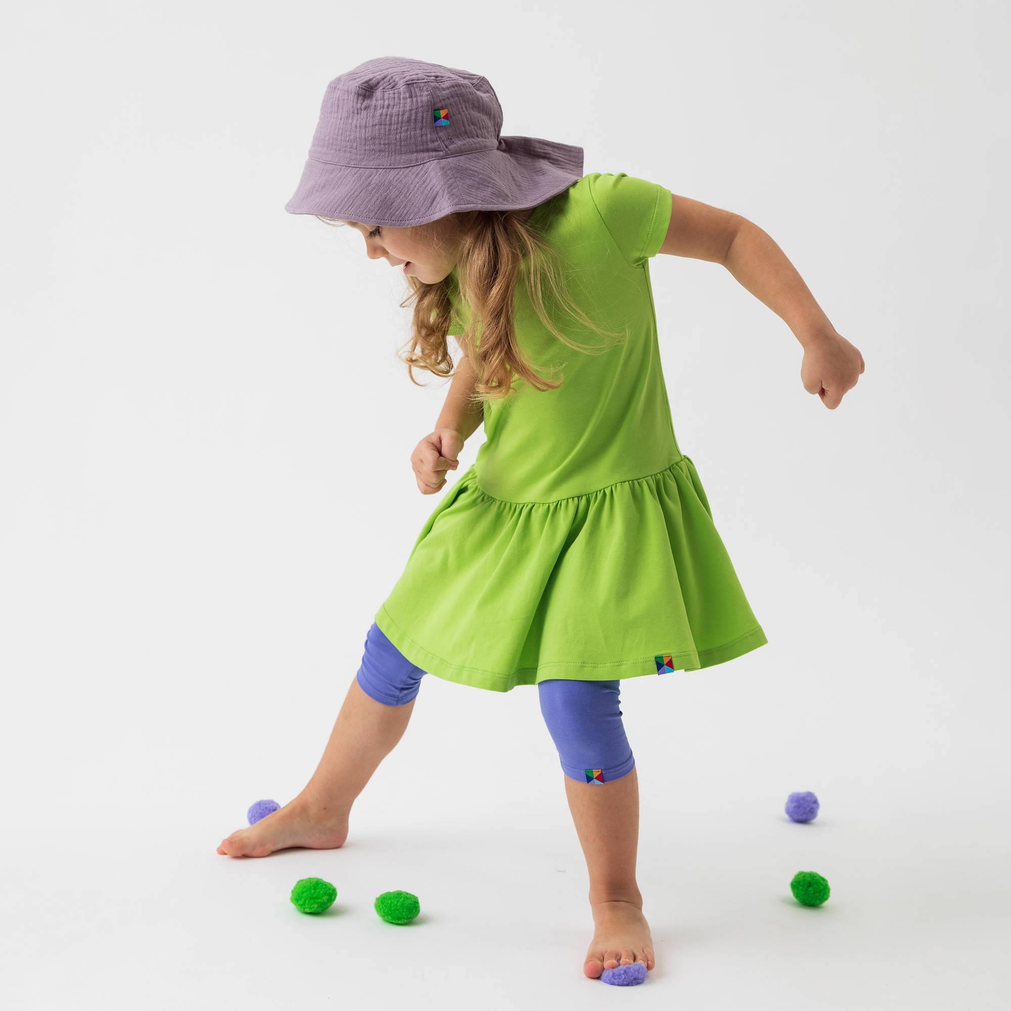 Lime green frill dress