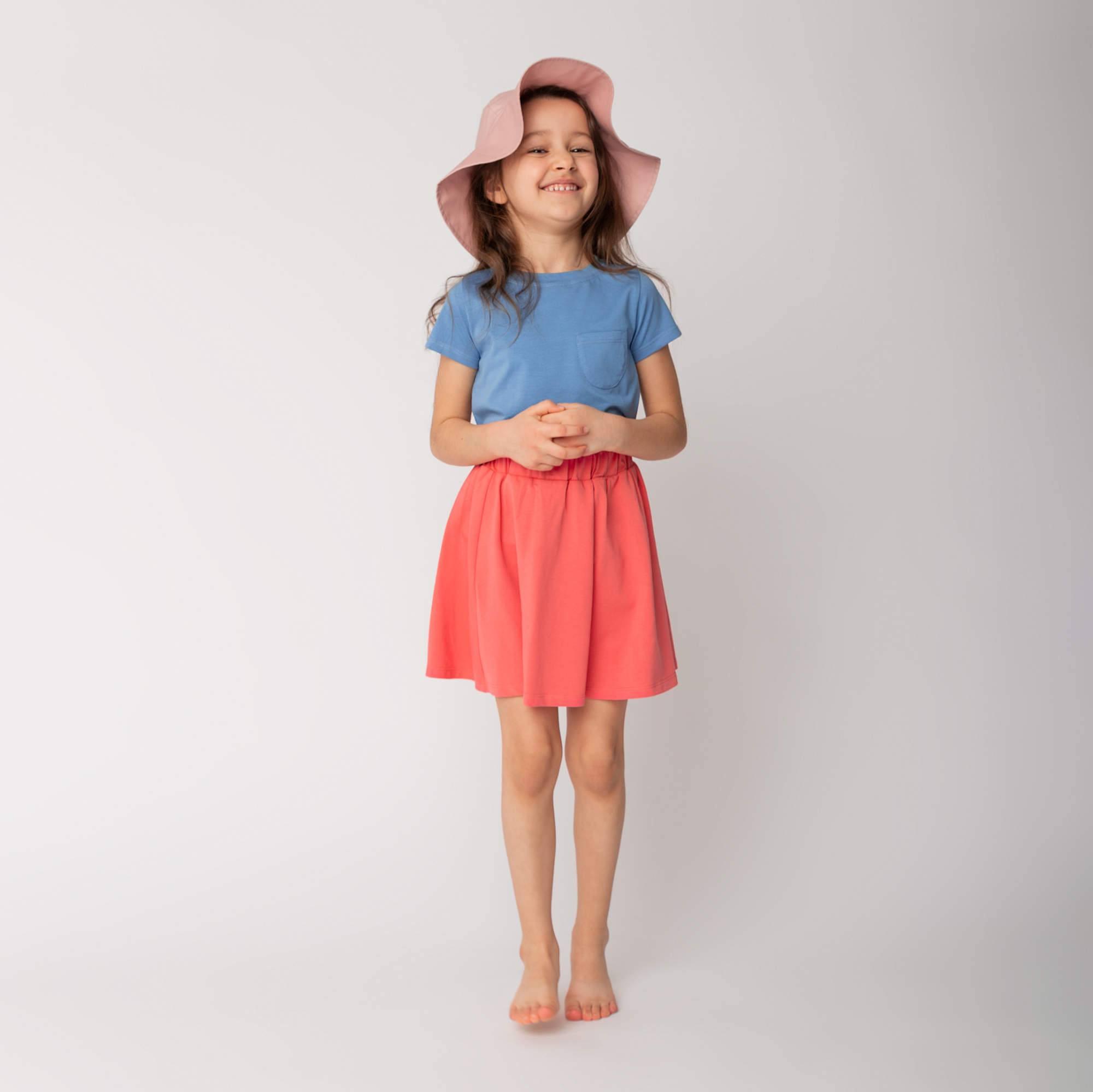 Pastel pink brimmed hat