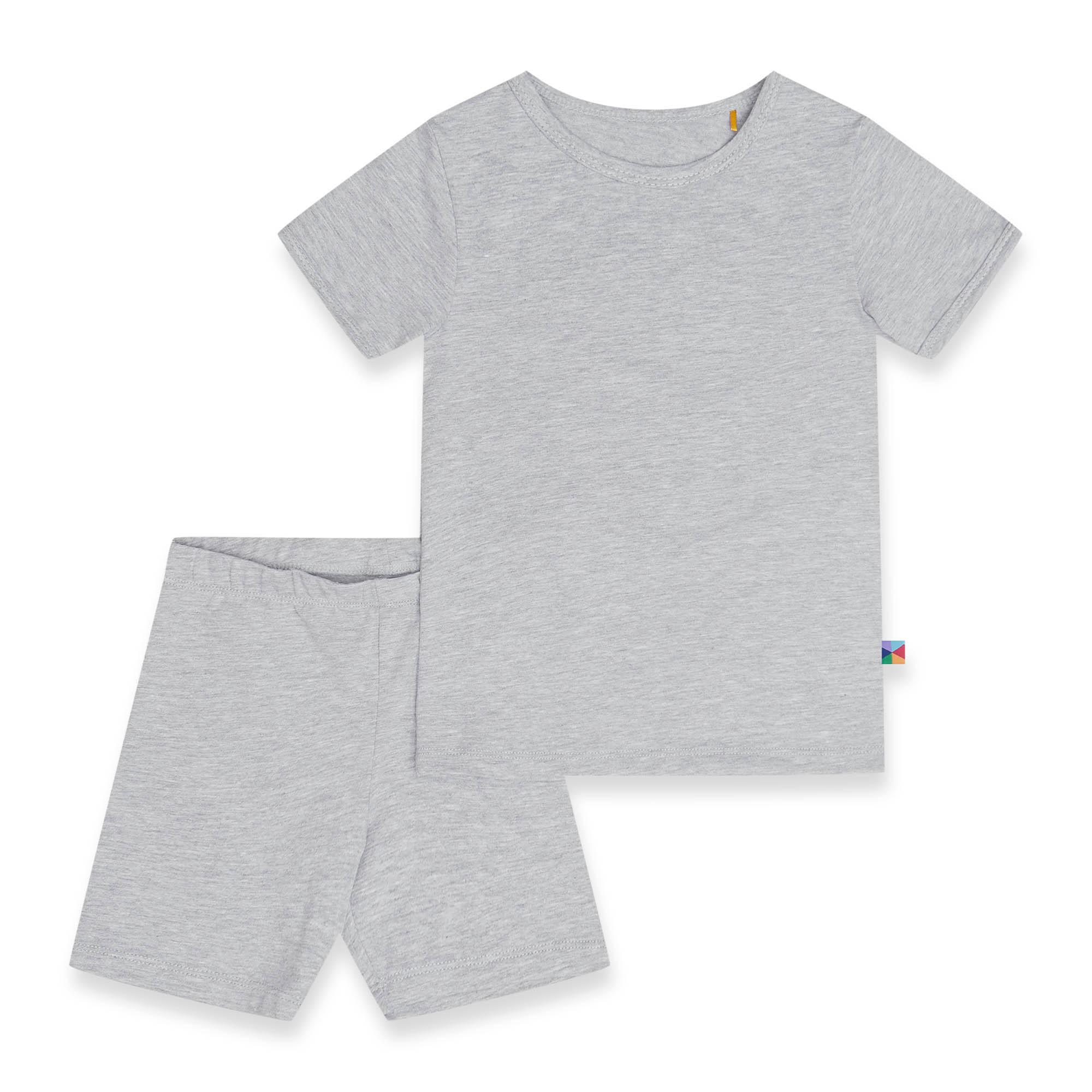 Grey melange short sleeve pyjamas