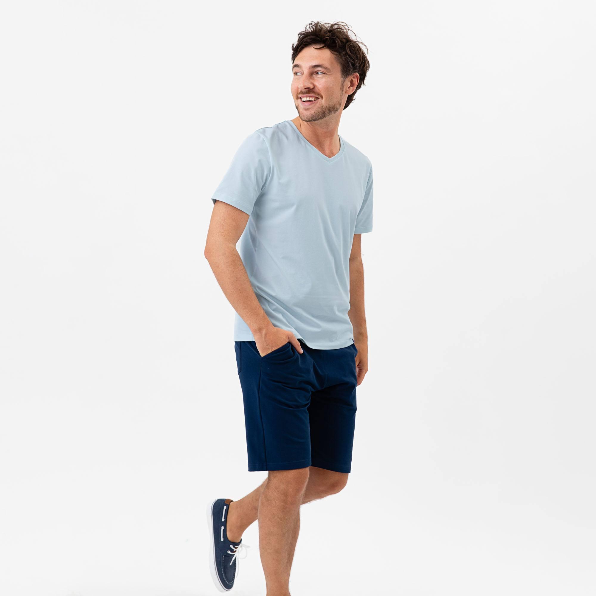 Navy blue shorts Men