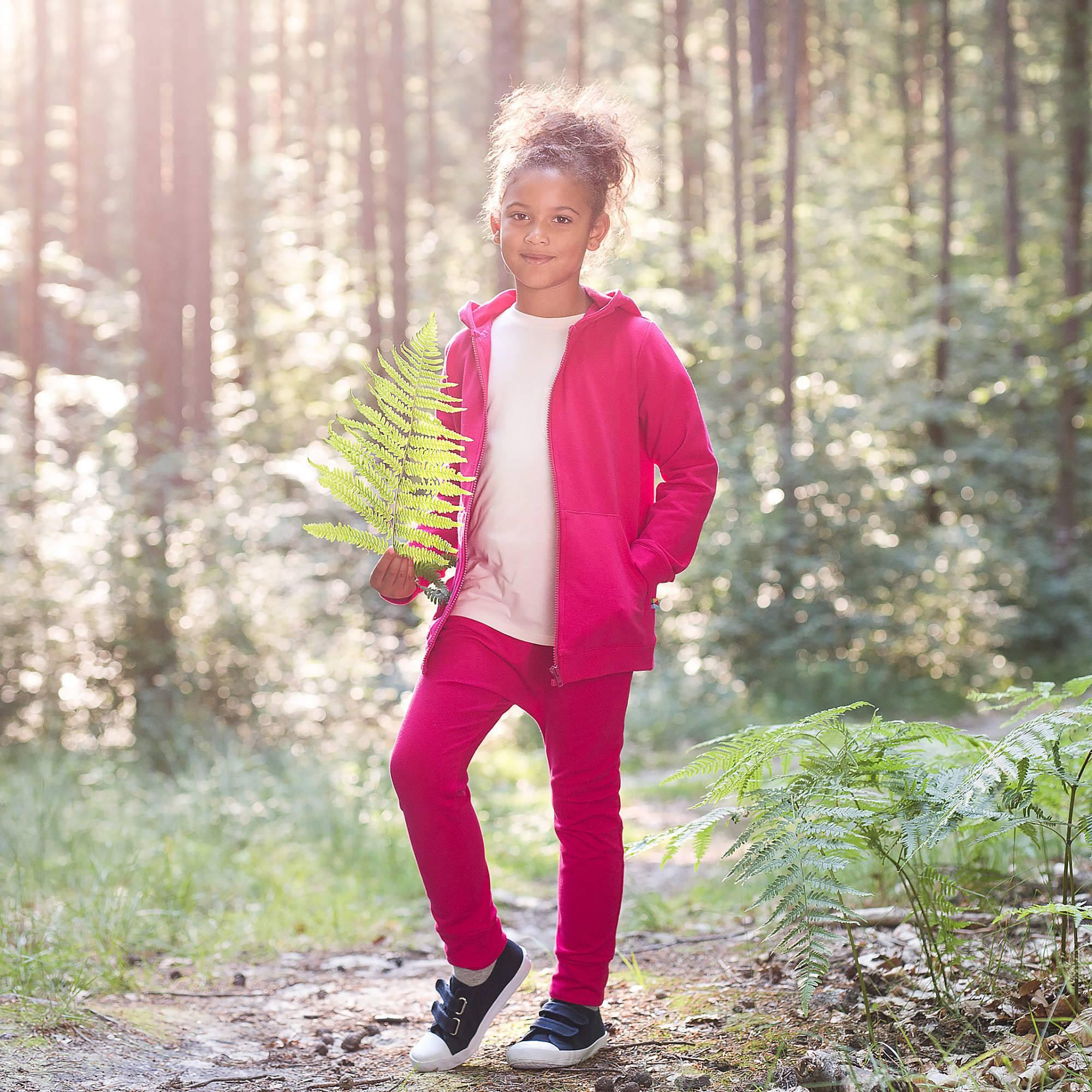 Pink zip-up hoodie