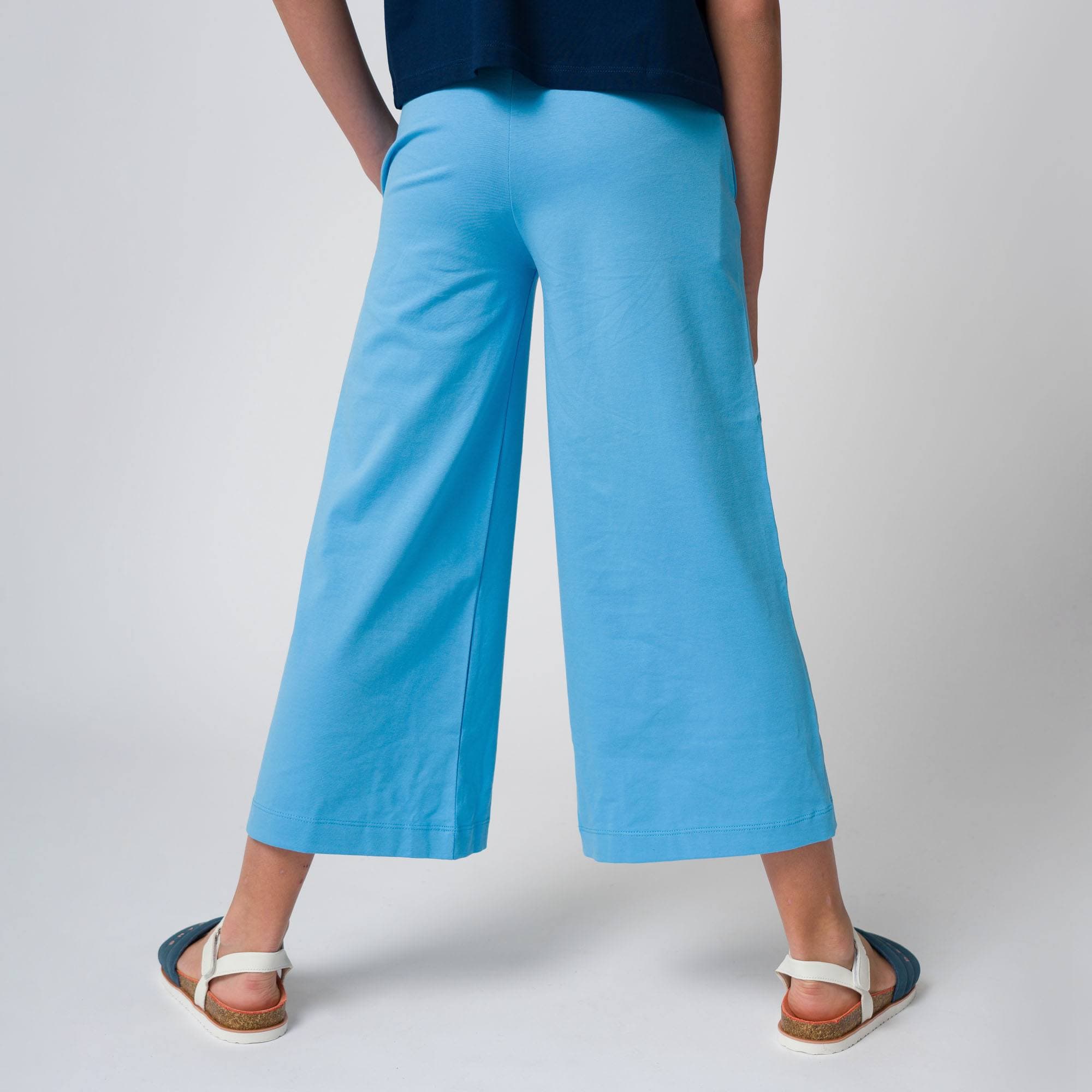 Pastel blue culotte trousers Junior