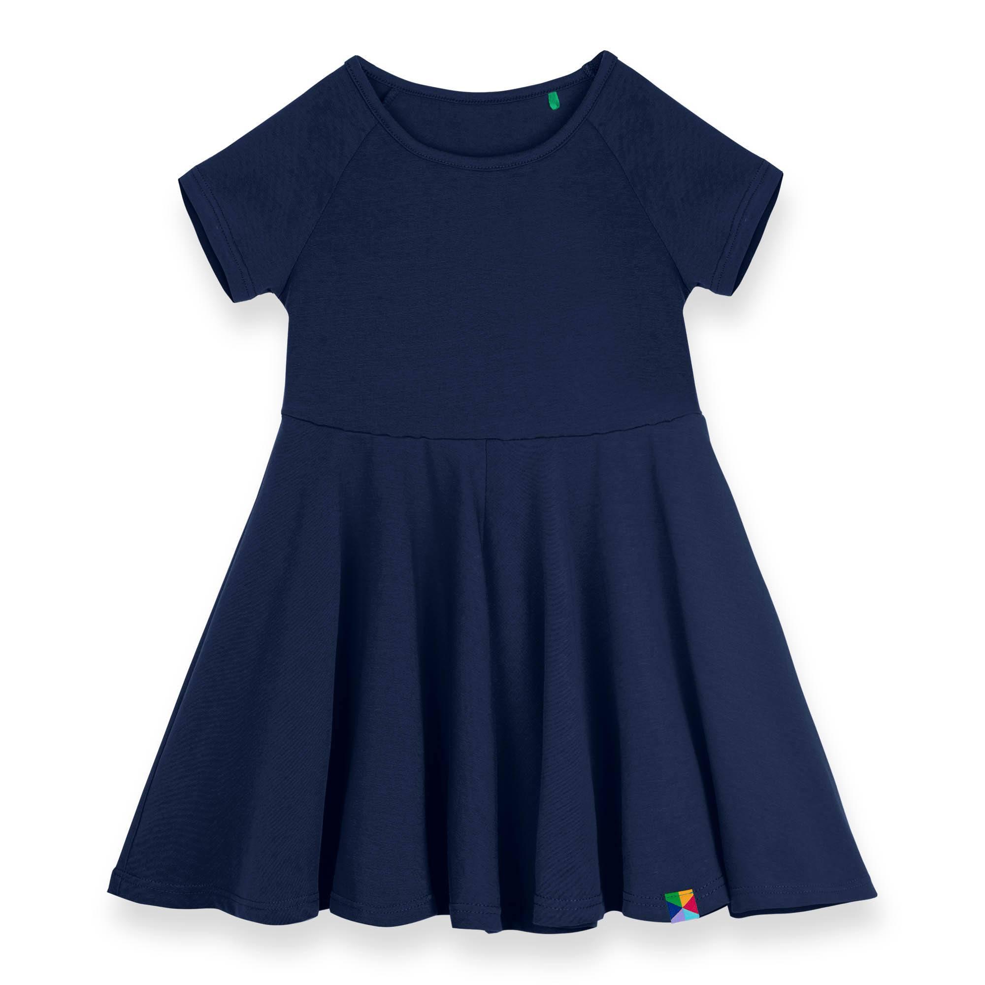 Navy blue short sleeve dress