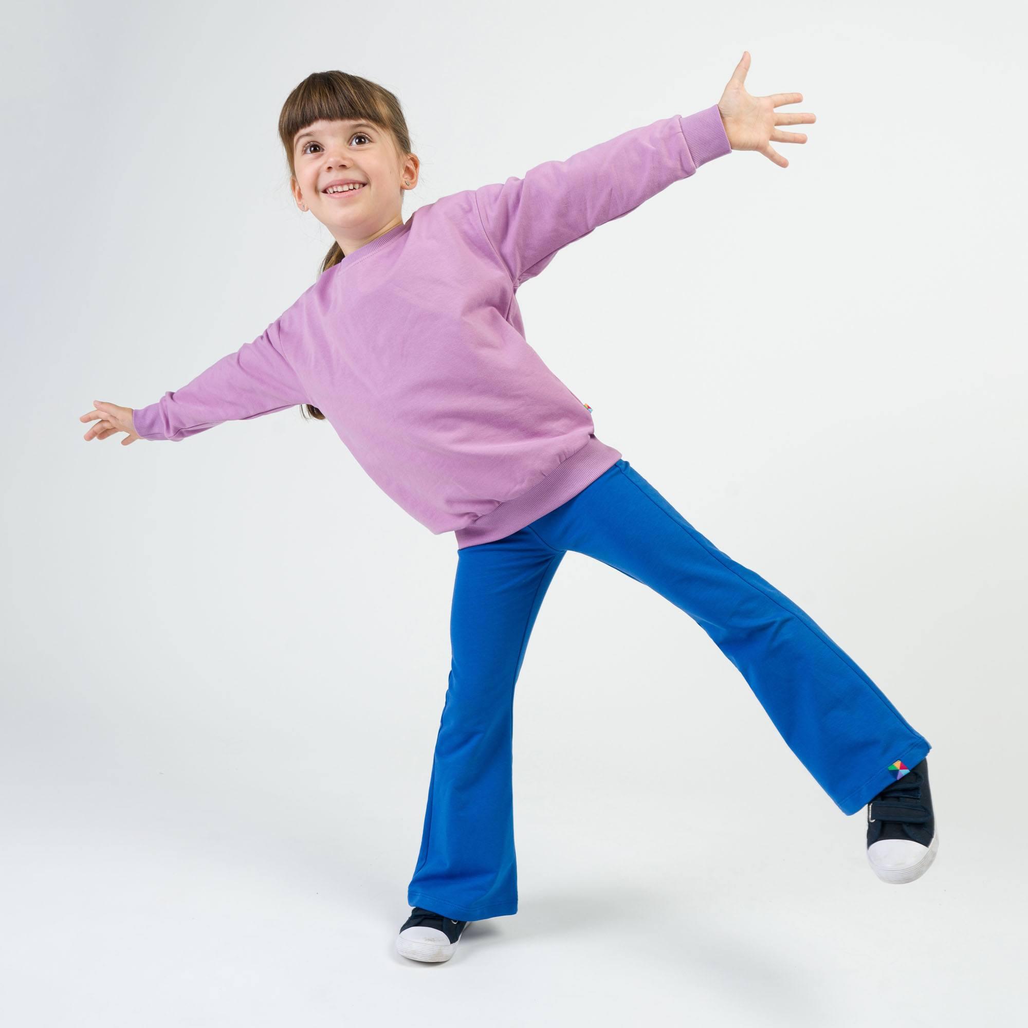 Light purple fleece-lined sweatshirt