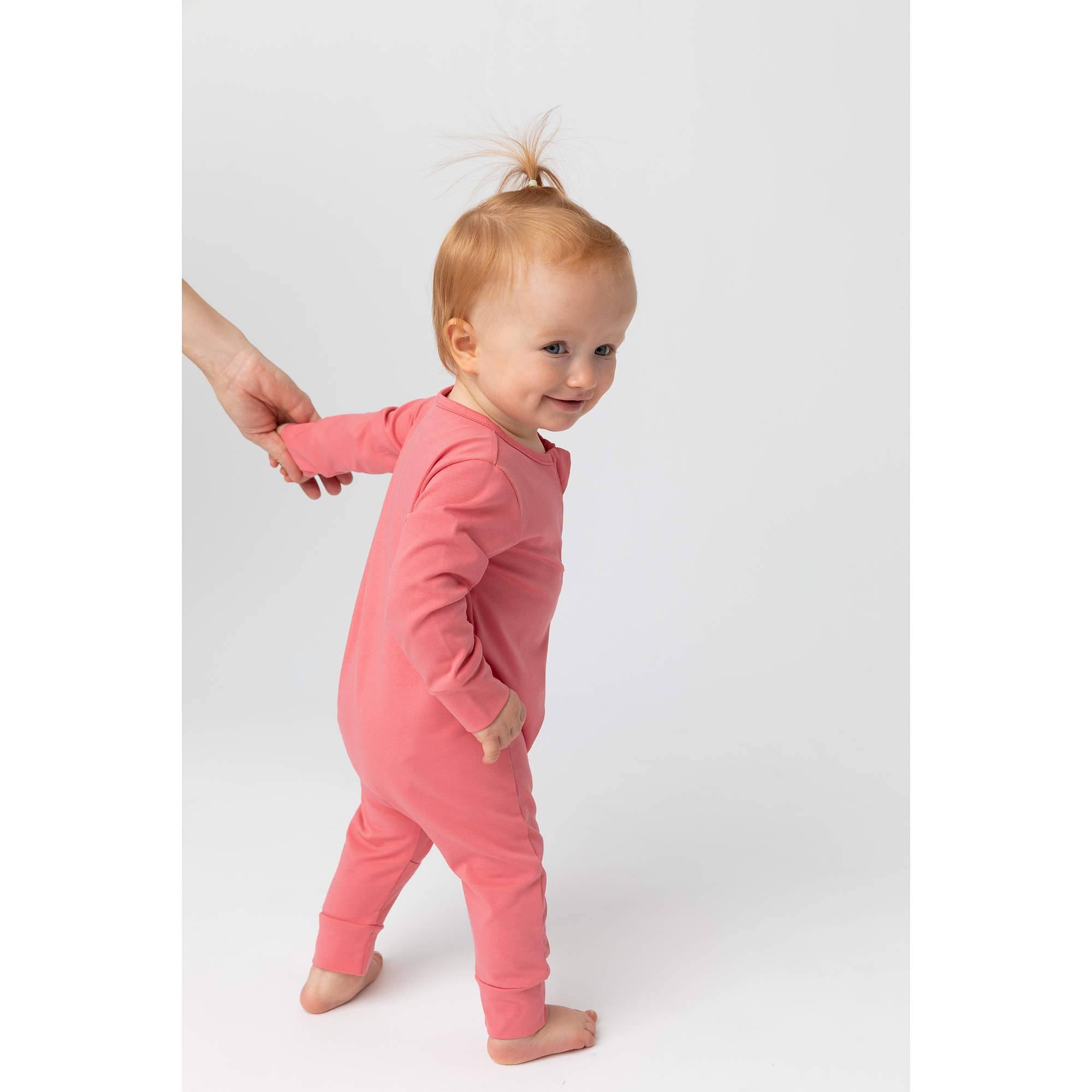 Coral romper suit