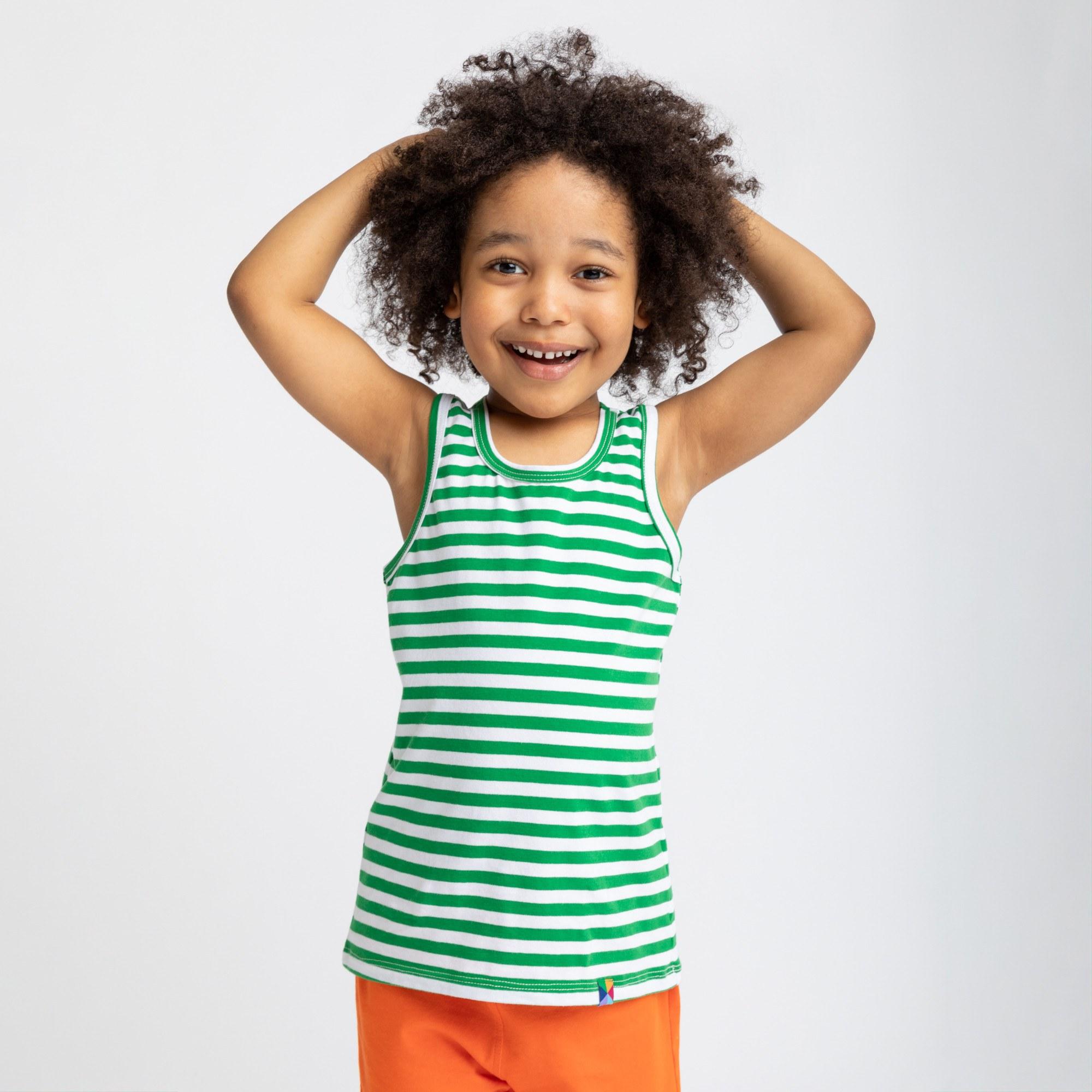 Green stripes tank top