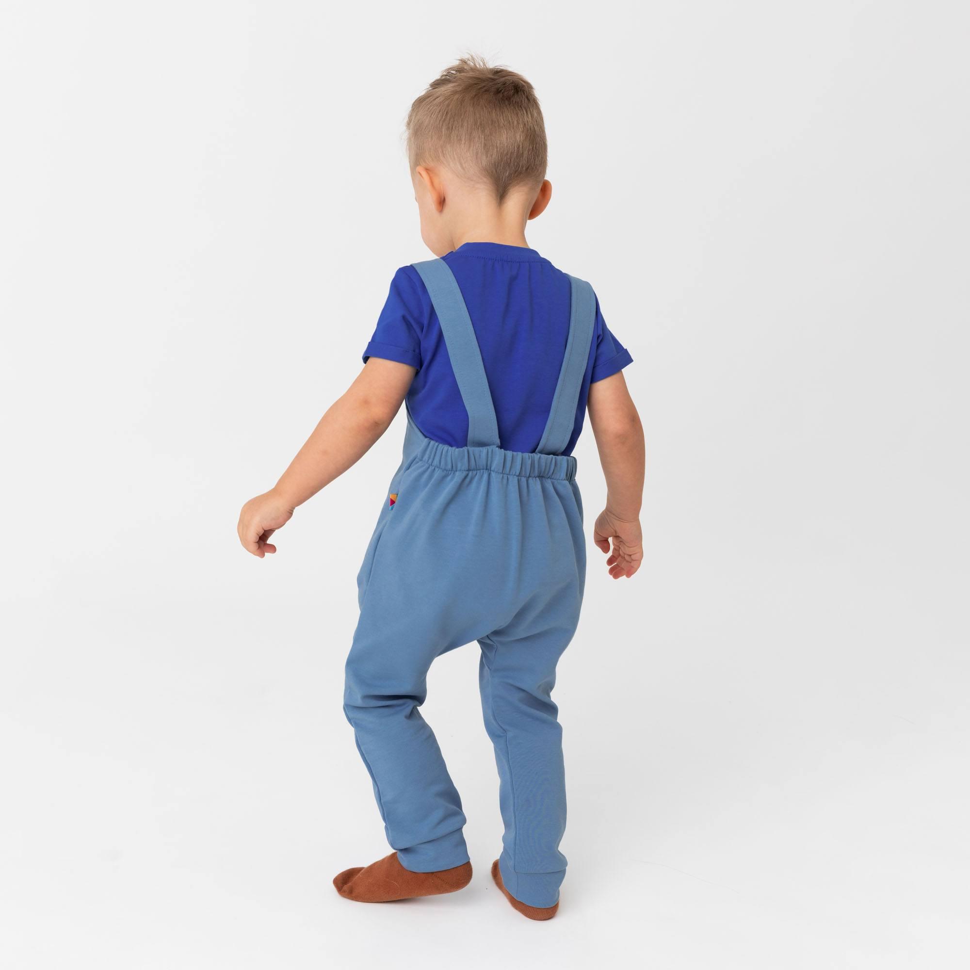 Sky blue dungarees