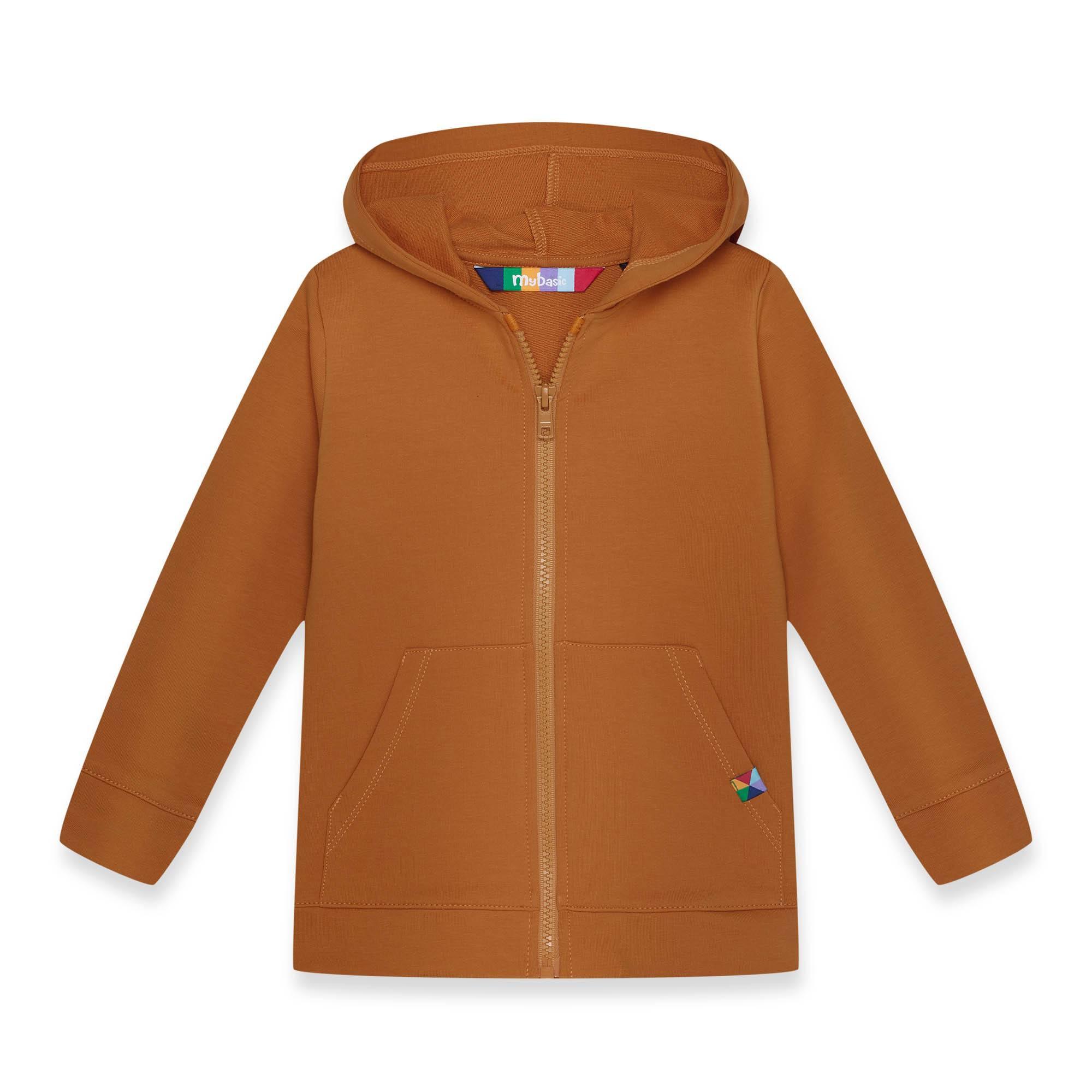 Caramel zip-up hoodie