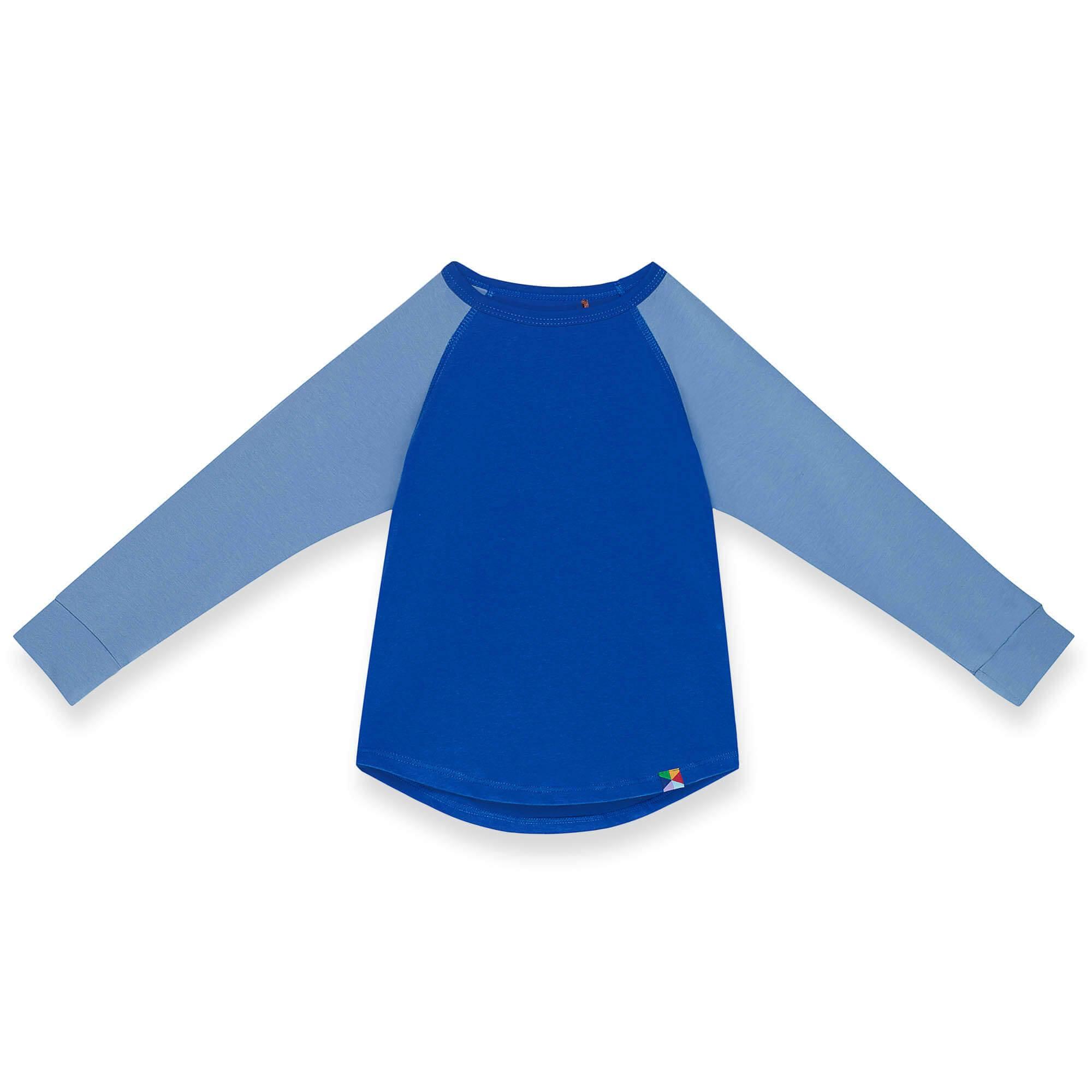 Blue - sky blue baseball longsleeve shirt