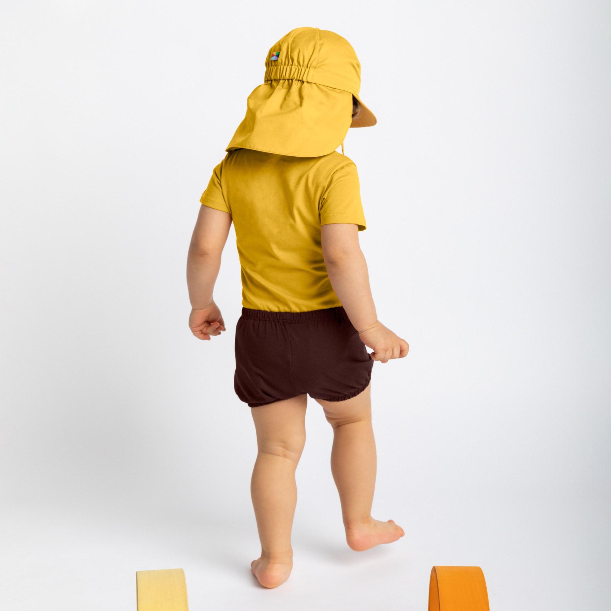 Mustard short sleeve bodysuit