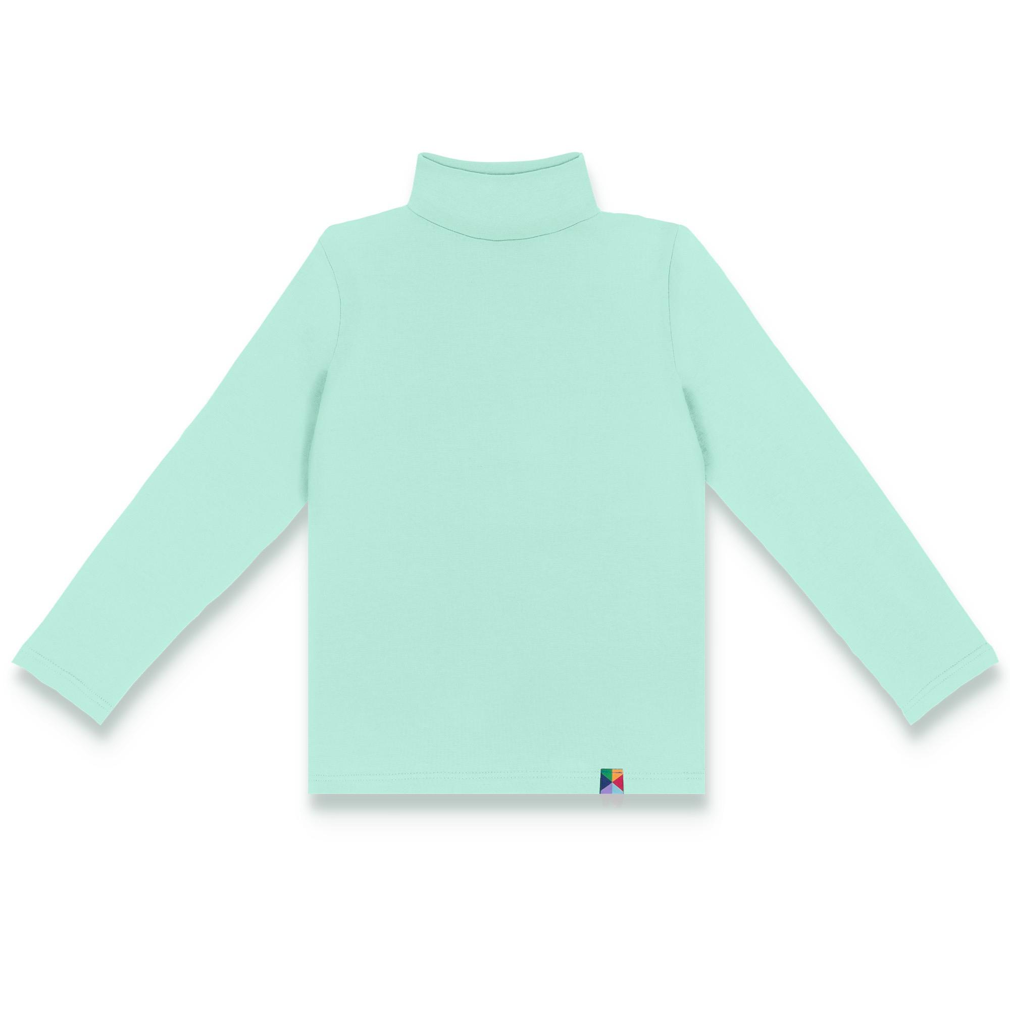 Mint turtleneck long sleeve shirt