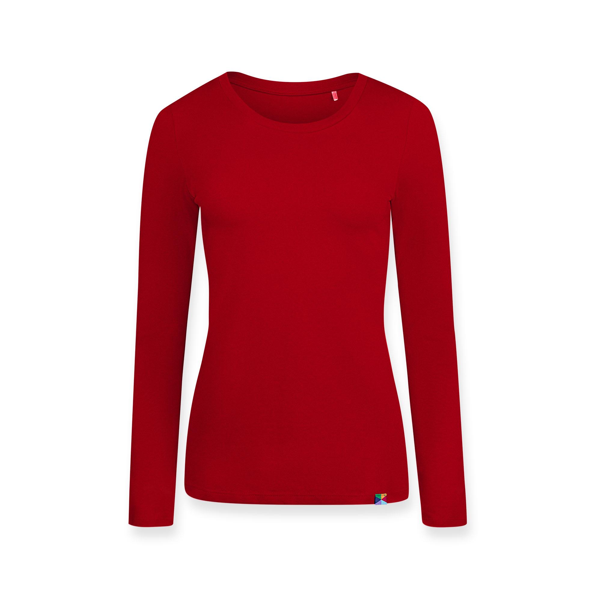 Red round neck T-shirt Women