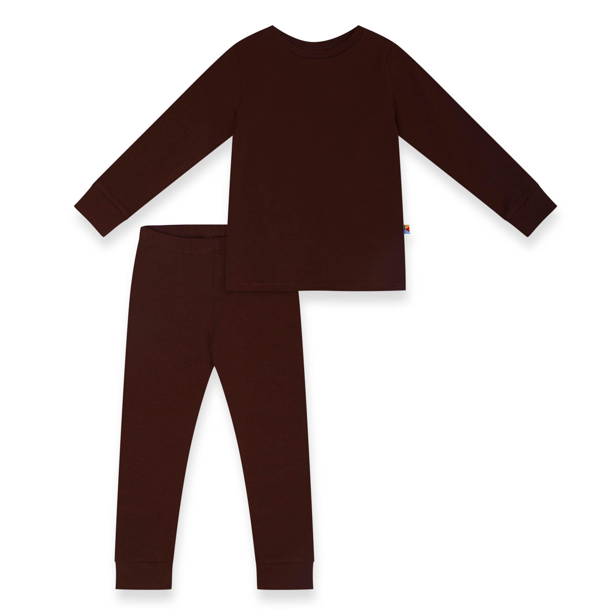 Brown two-piece pajama set