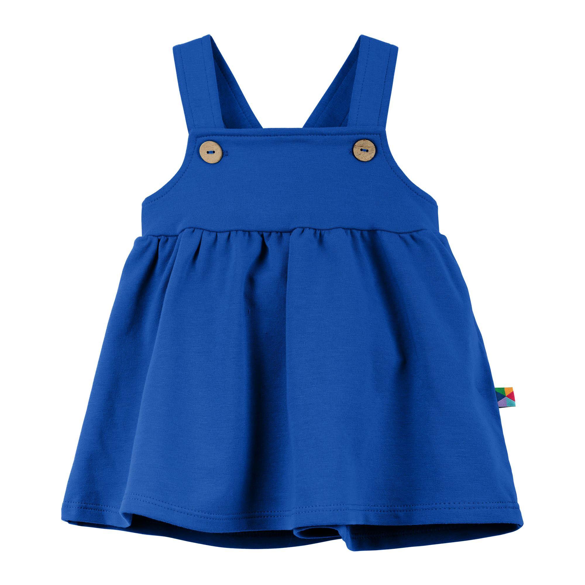 Blue dungaree dress