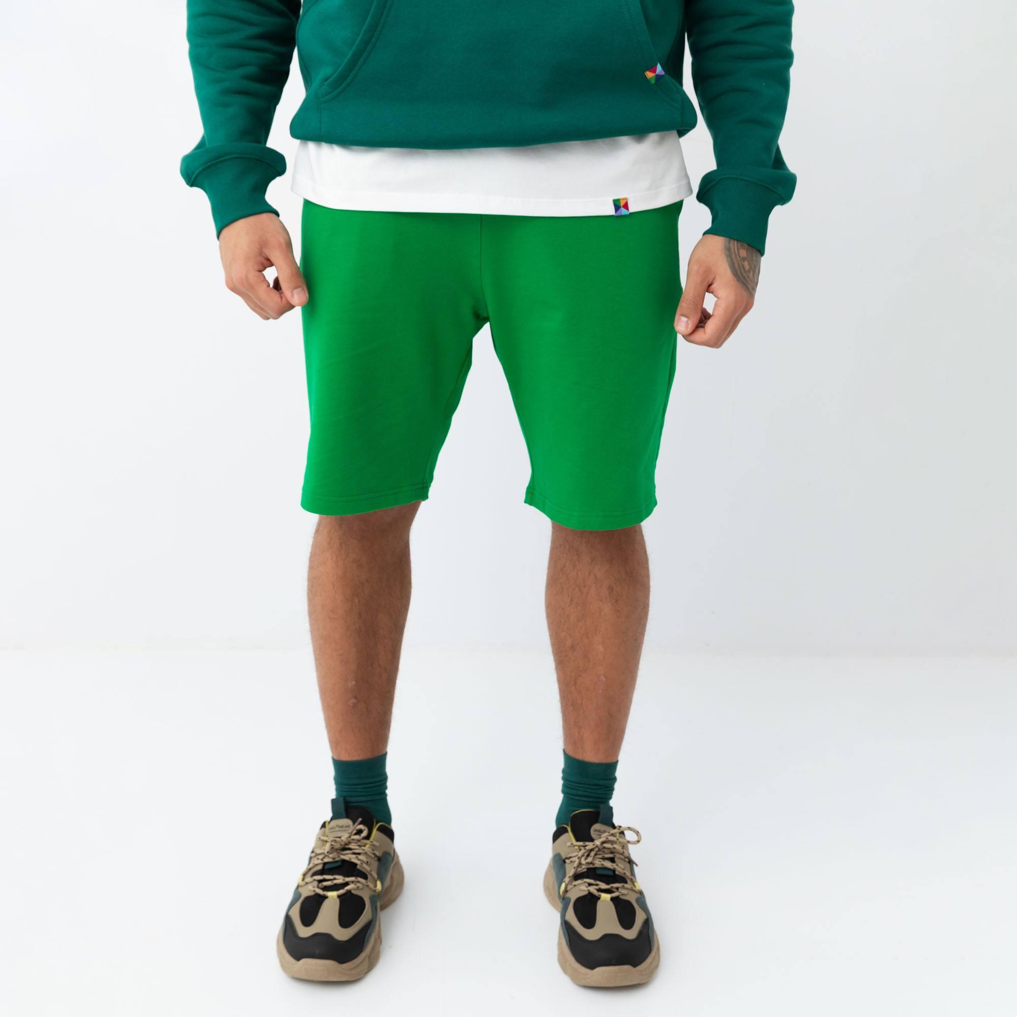 Green shorts Men