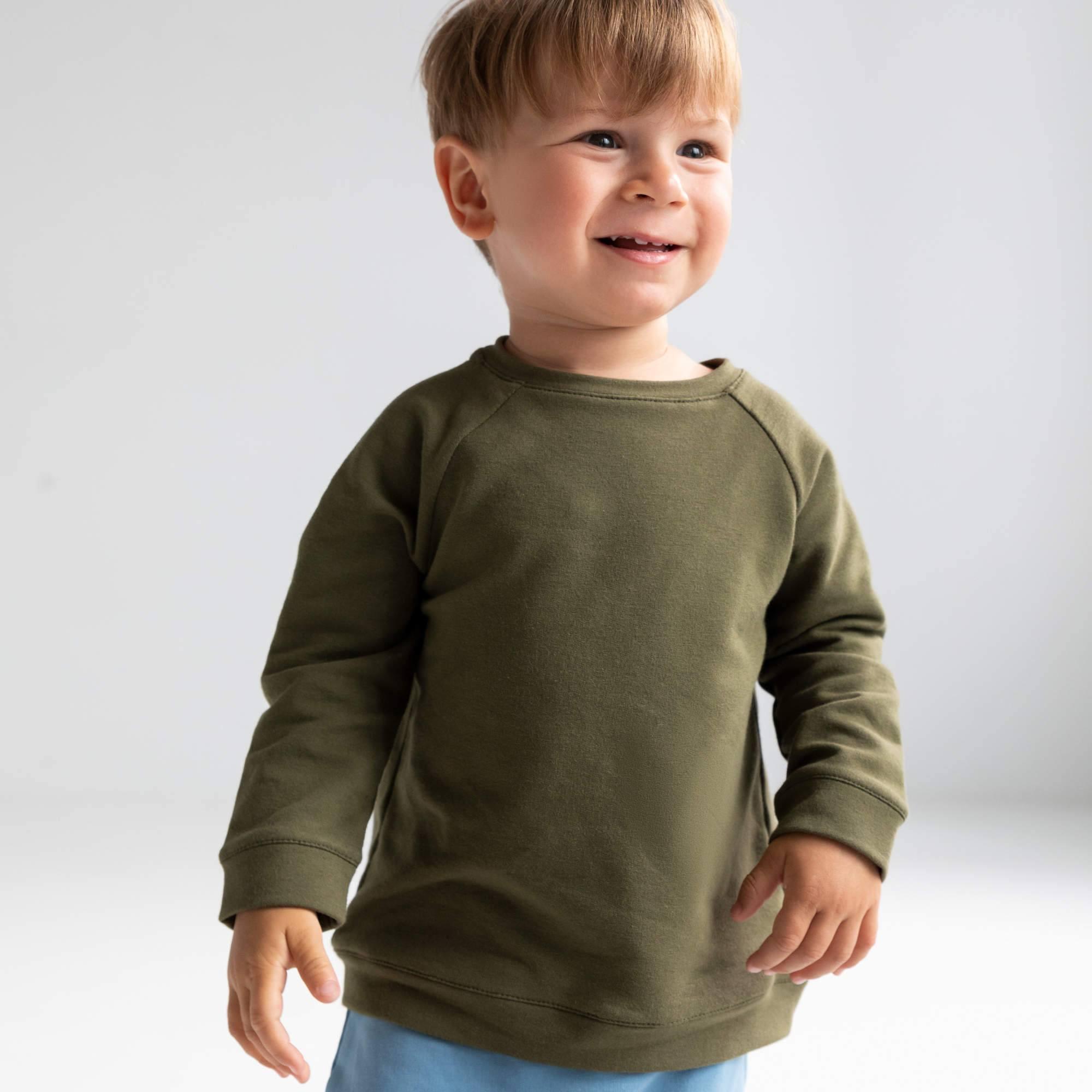 Khaki pullover sweatshirt Baby