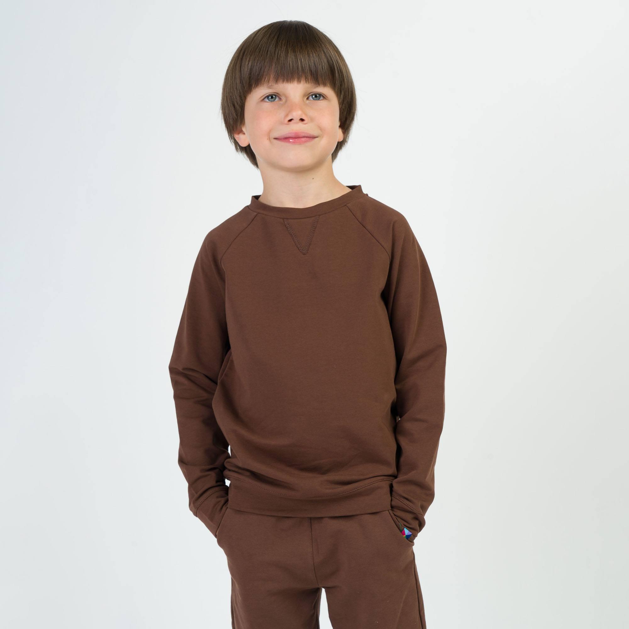 Brown pullover sweatshirt