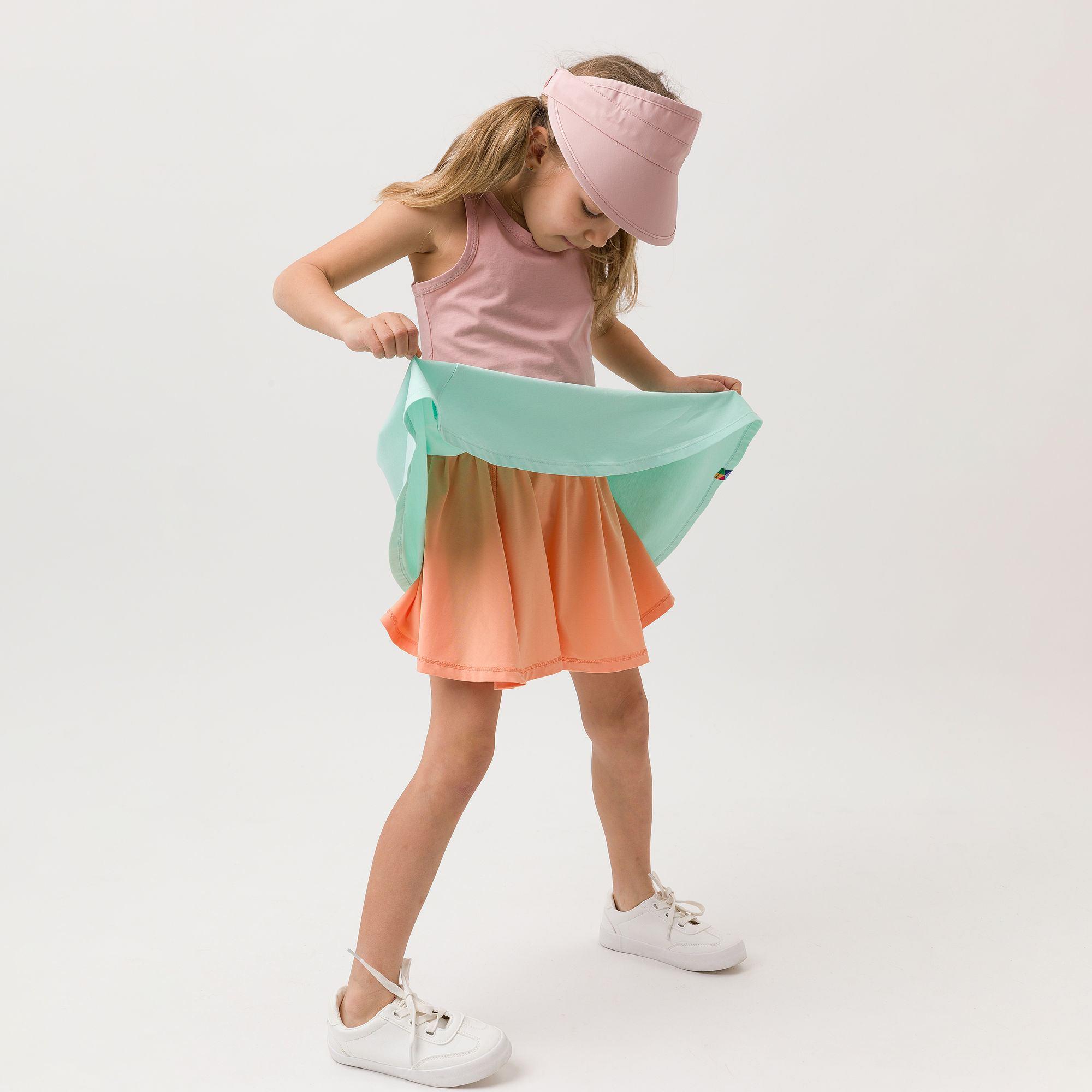 Mint - apricot reversible skirt