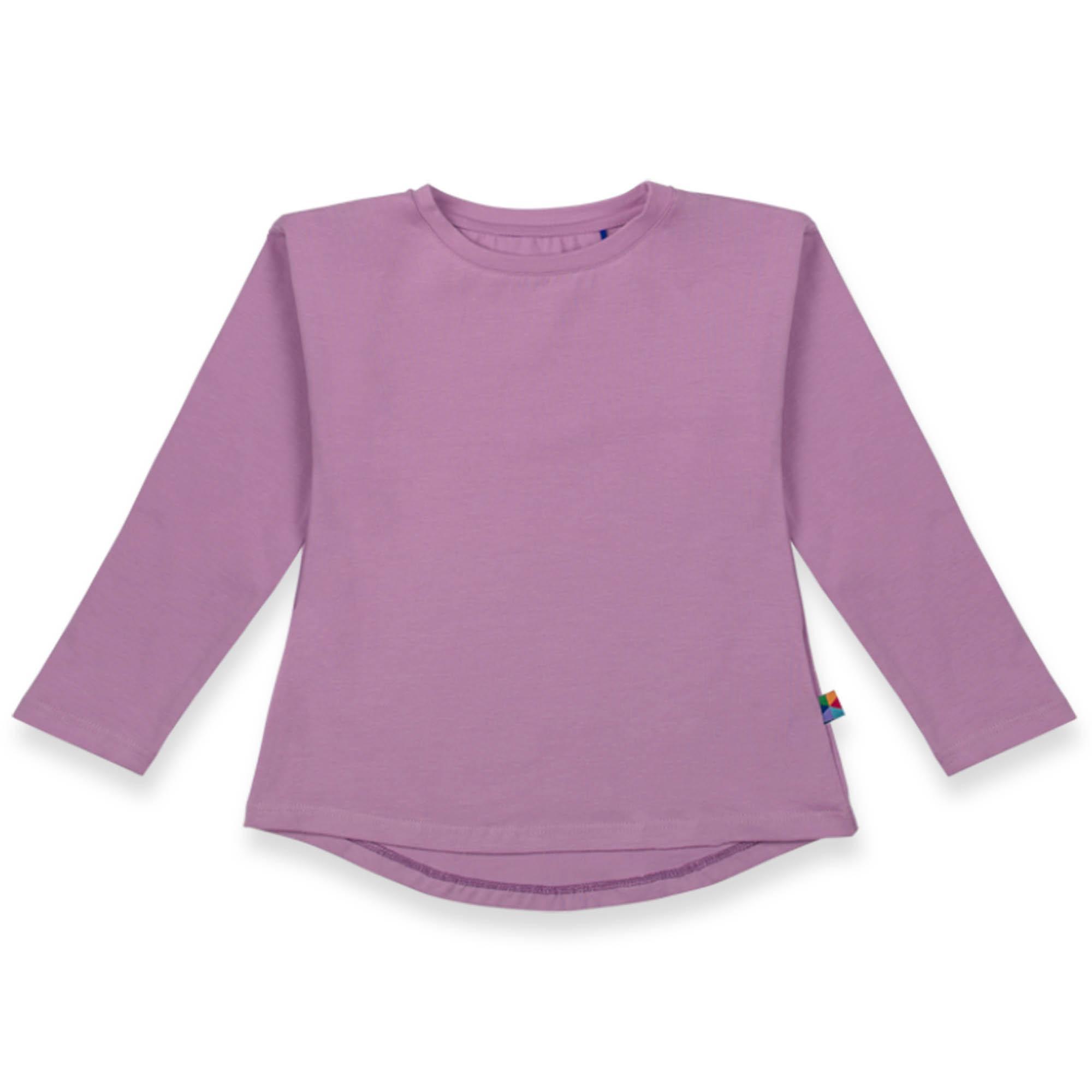 Light purple high-low hem shirt