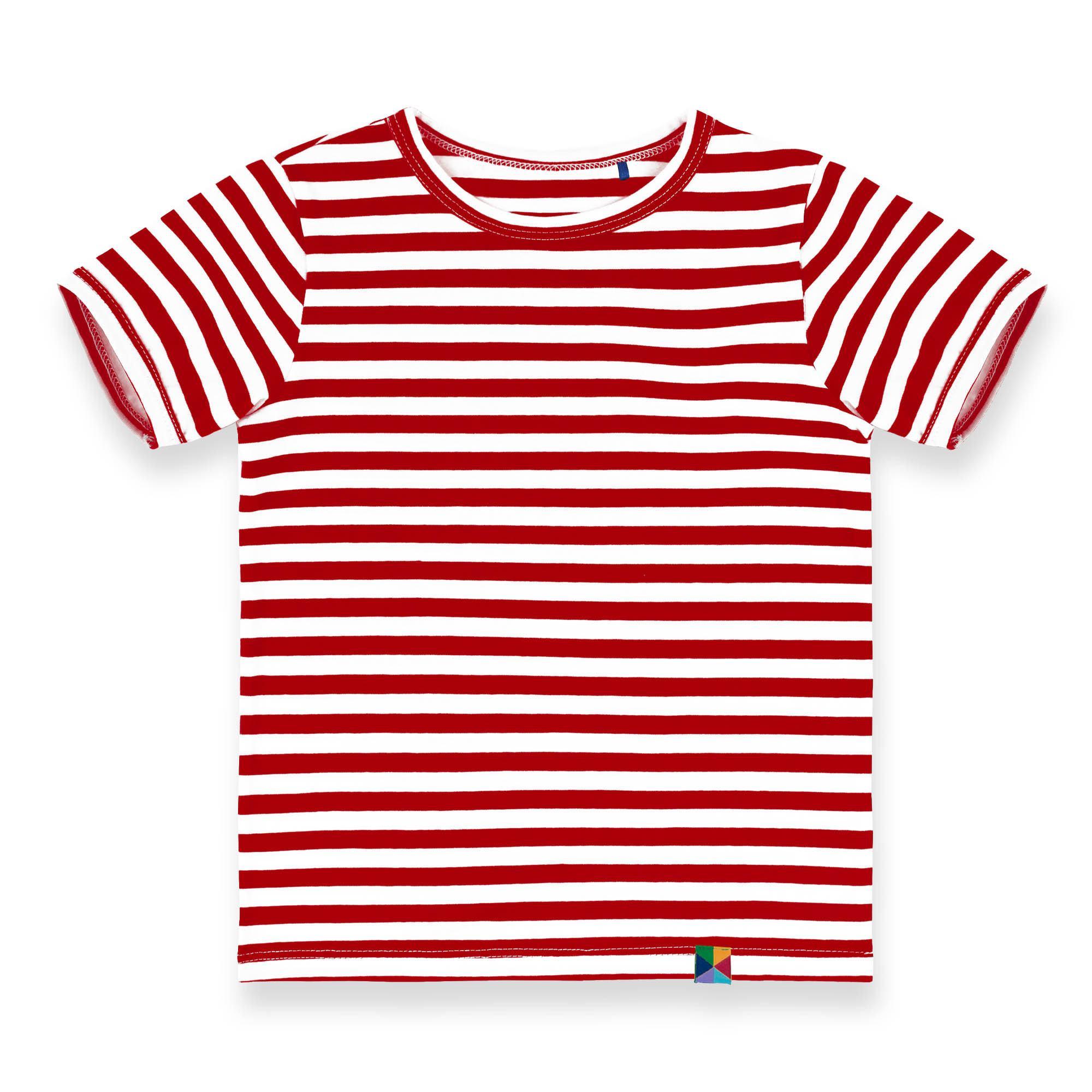 Red stripes T-shirt