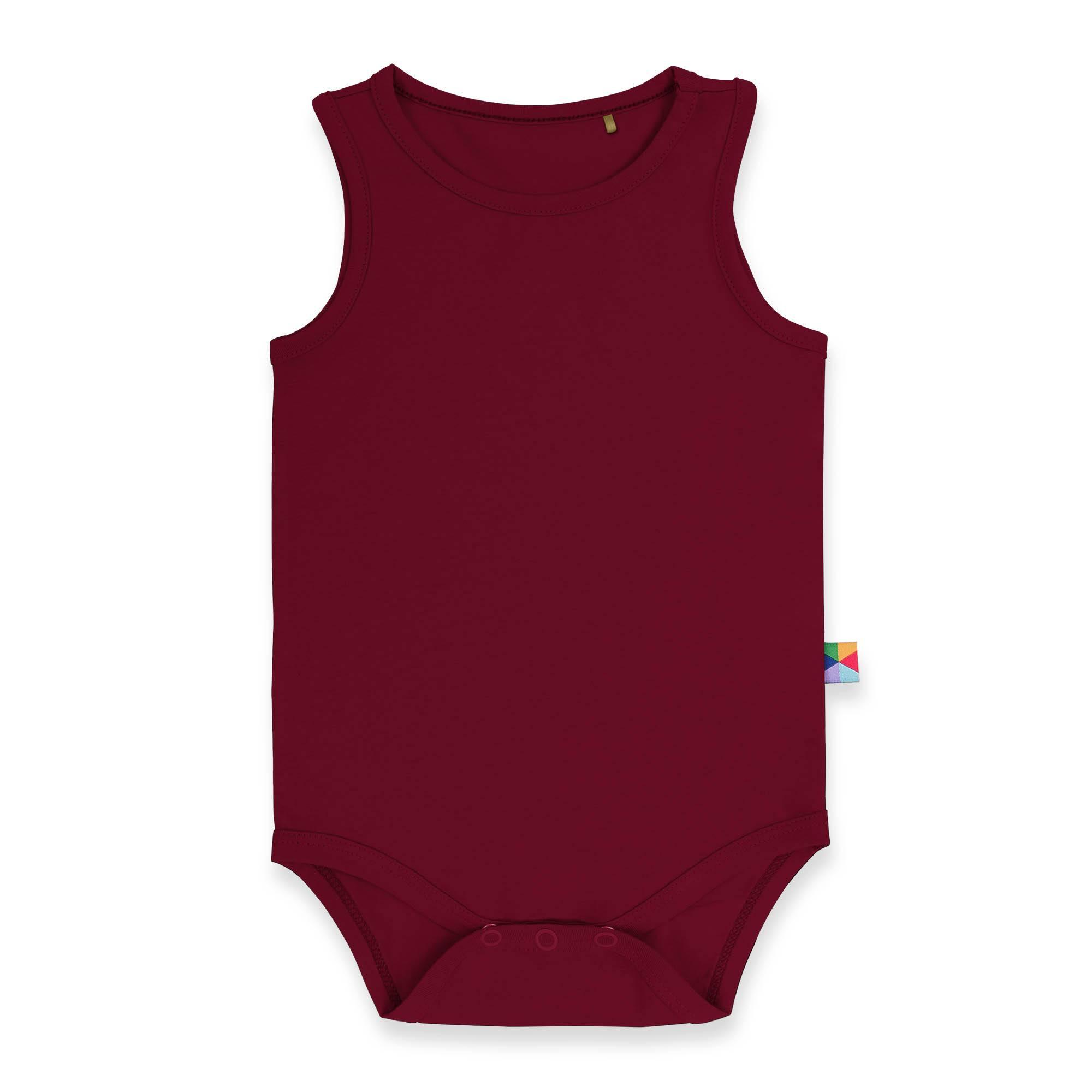 Burgundy sleveless bodysuit