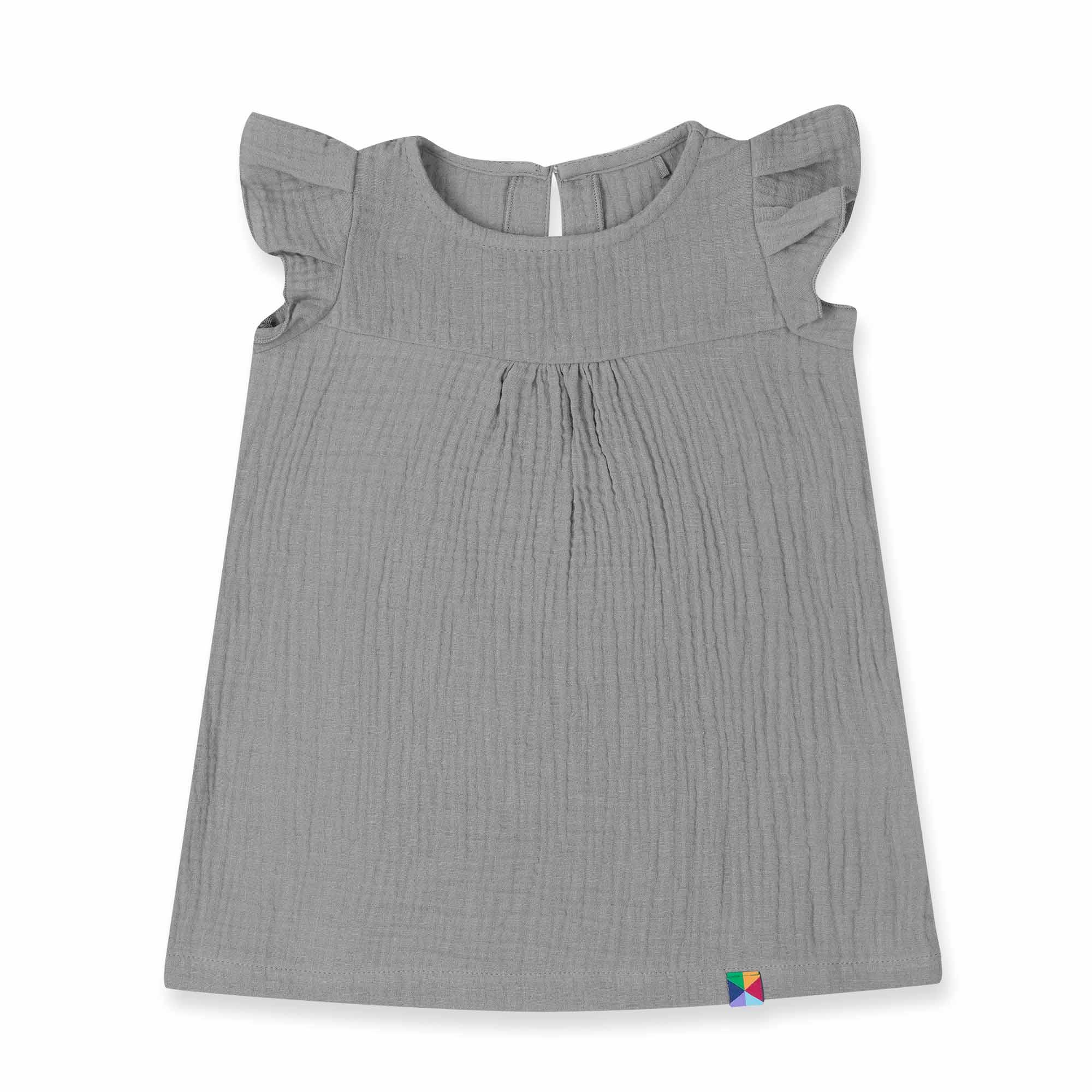 Grey muslin dress Baby