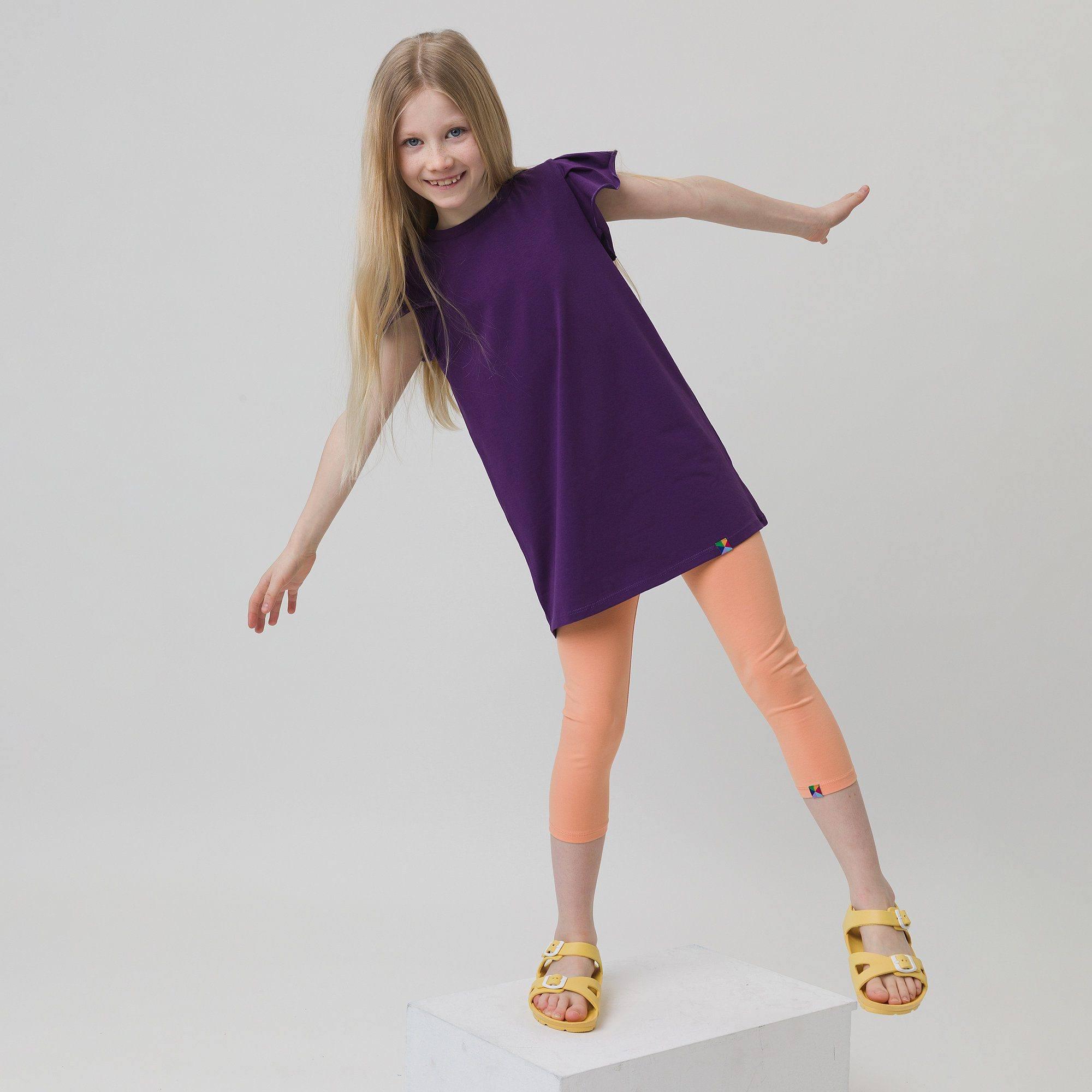 Violet short butterfly sleeve tunic