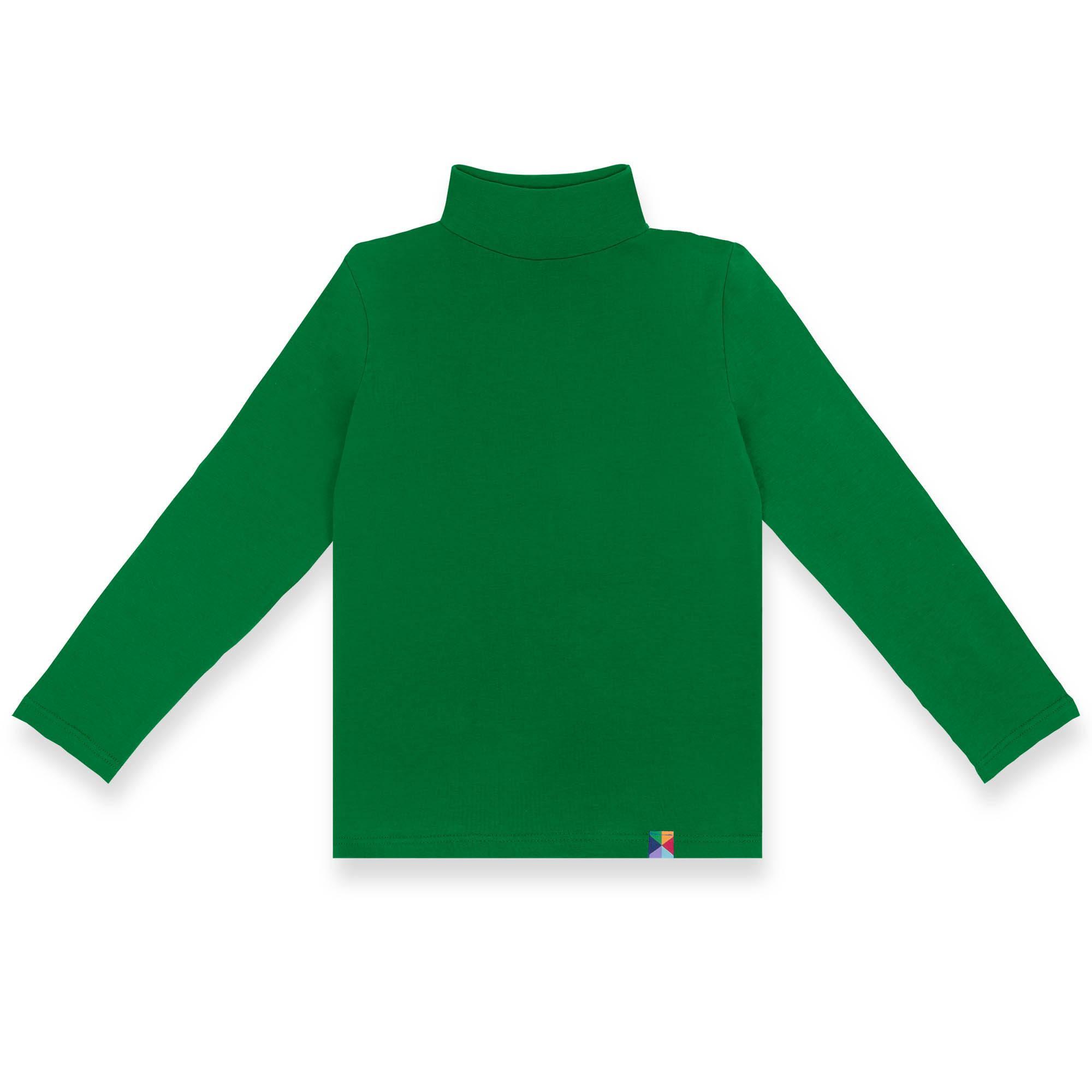 Green turtleneck long sleeve shirt