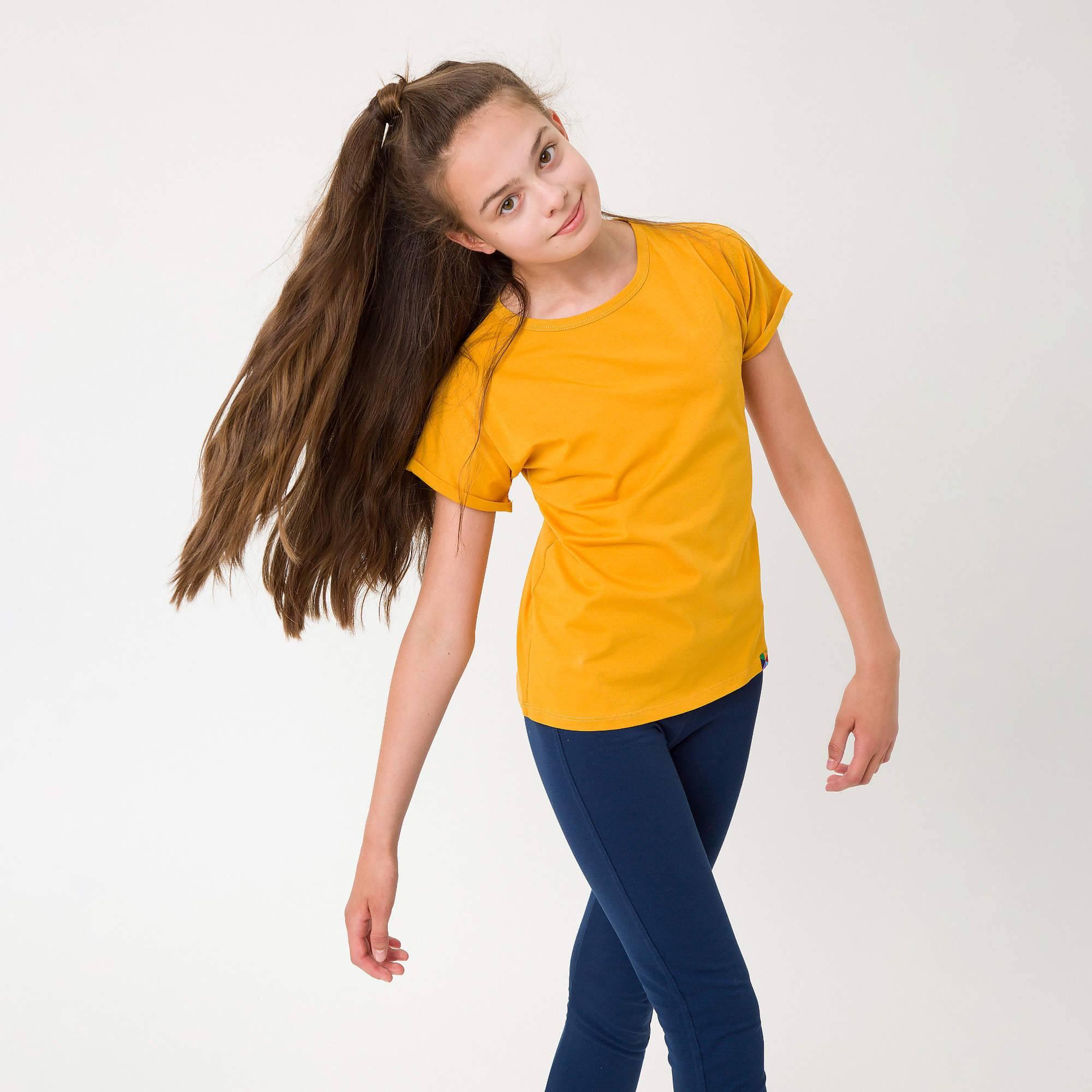 Mustard crew neck shirt Junior