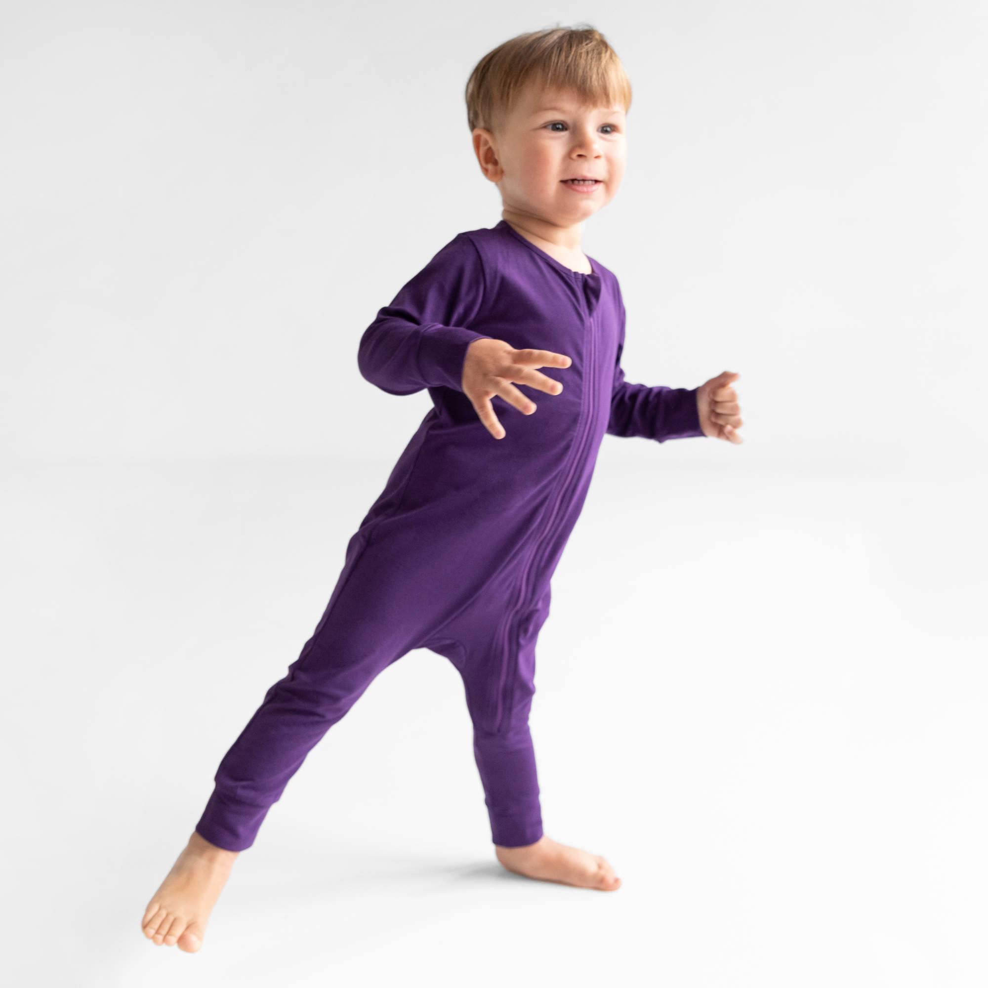 Violet romper suit